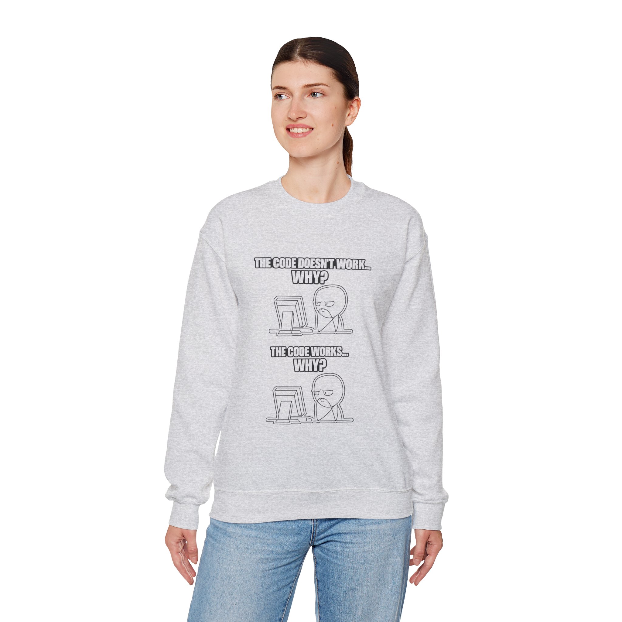 Now That Is a Powerful Cat — AI Meme Sweatshirt for Developers & Tech Fans - Image 25