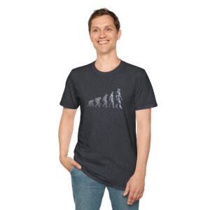 Evolution of Intelligence – Ape to Human to AI Robot Graphic T-Shirt