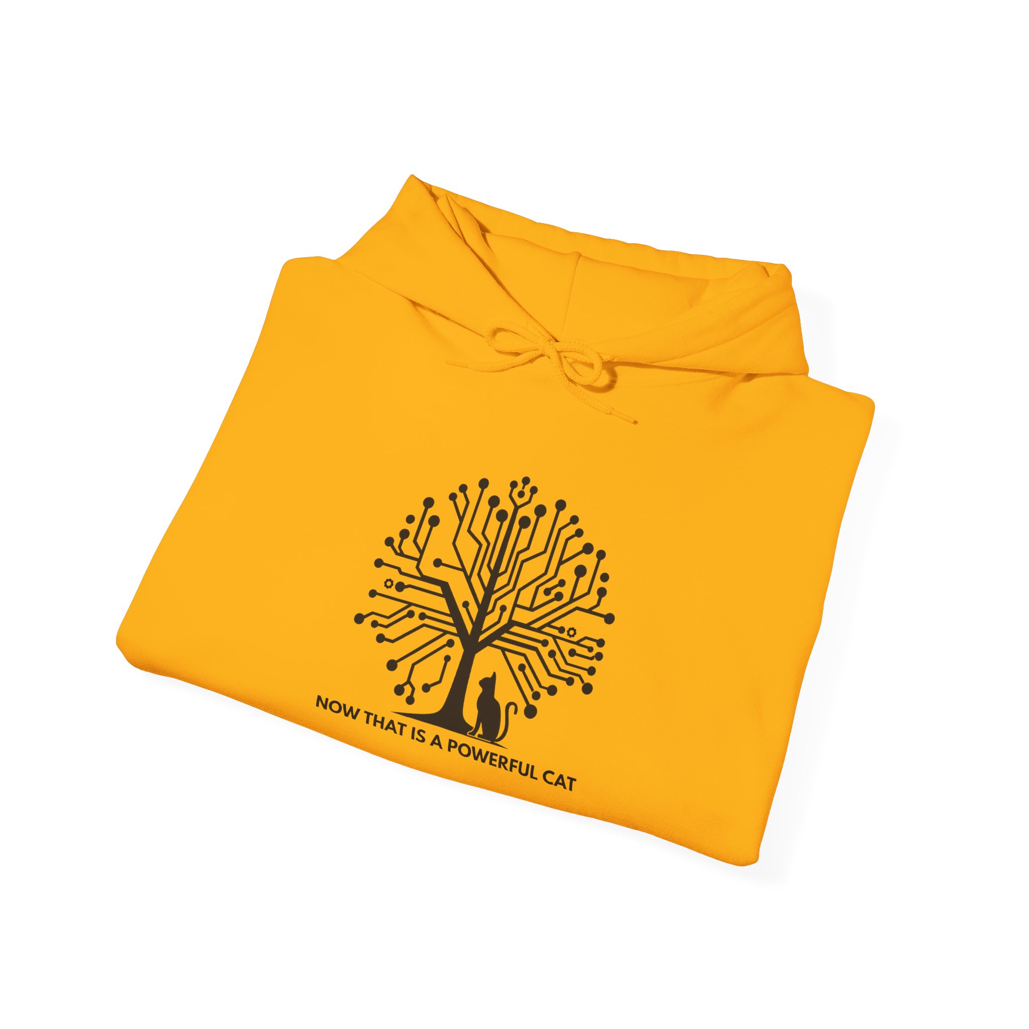Neural Tree Cat Hoodie | AI Nature Pullover for Developers & Cat Lovers - Image 49