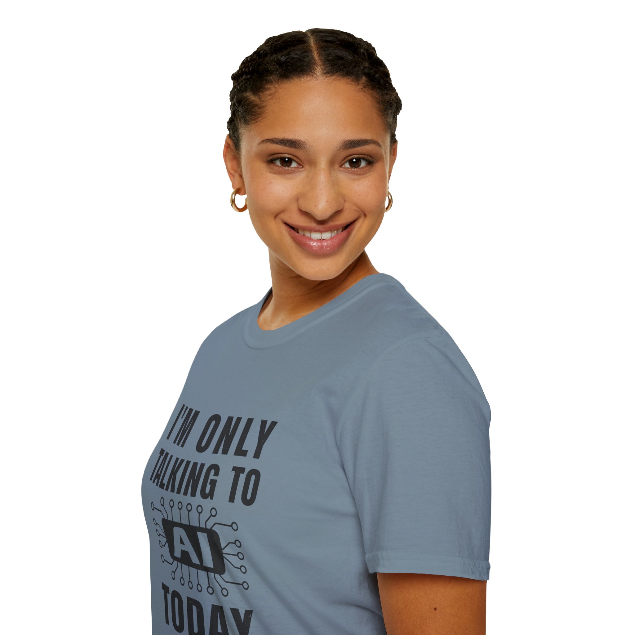 I'm Only Talking to AI Today Tee | Funny Introvert Tech Shirt - Image 113