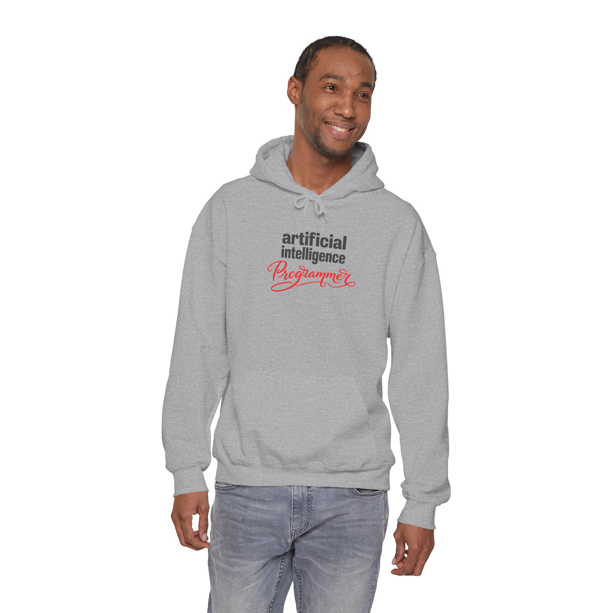 Artificial Intelligence Programmer Hoodie | Bold Script Developer Sweatshirt - Image 48