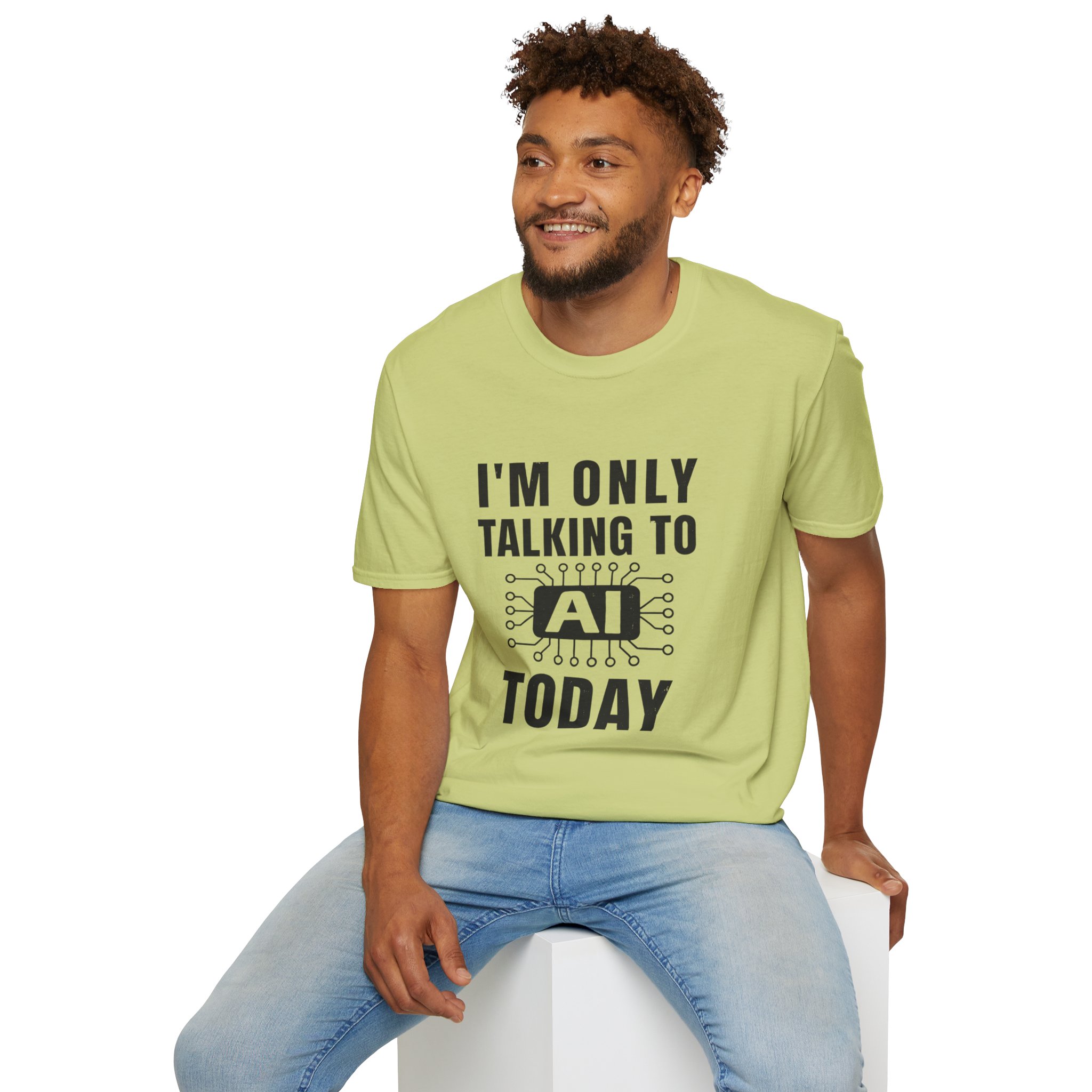 I'm Only Talking to AI Today Tee | Funny Introvert Tech Shirt - Image 62