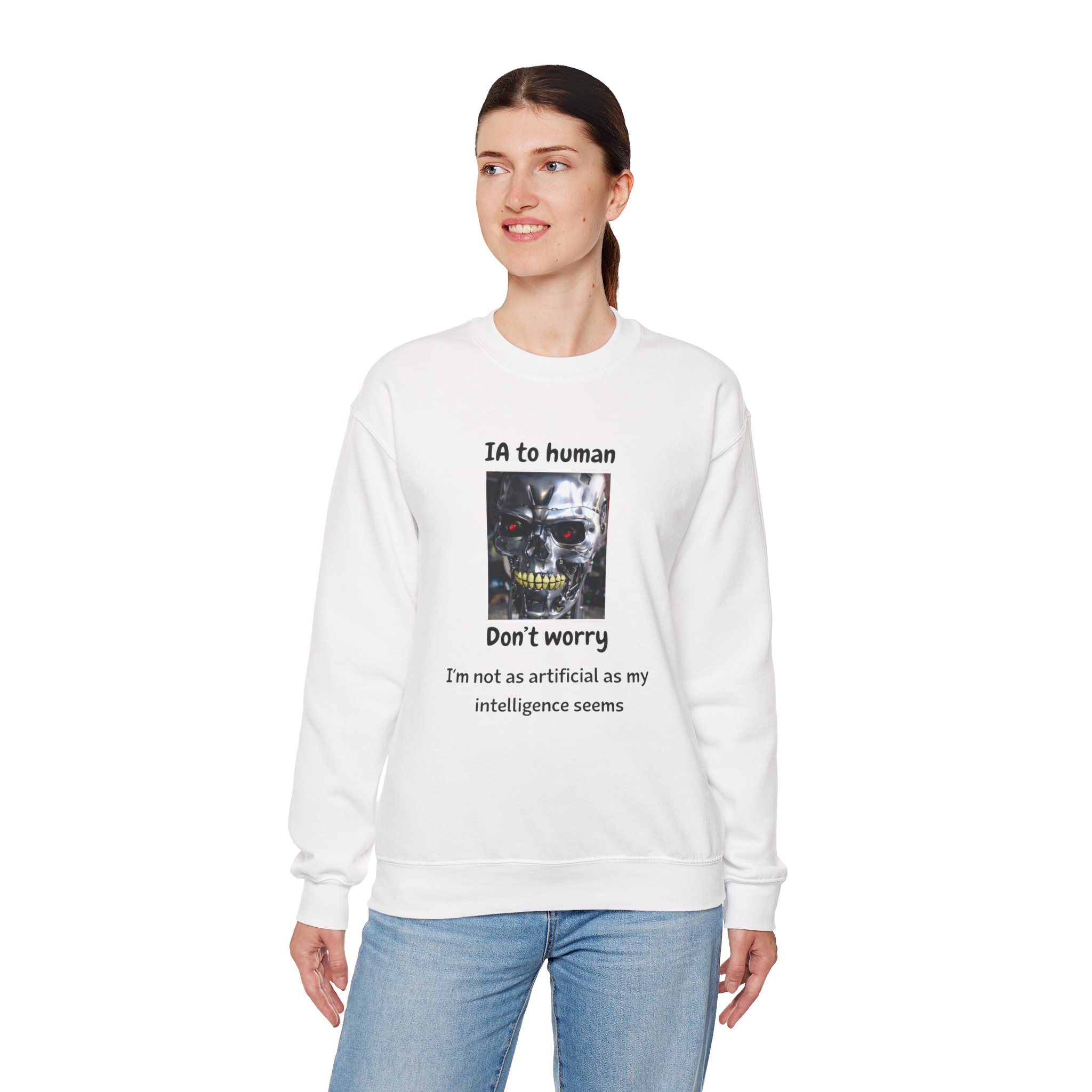 IA to Human Don't Worry — Funny AI Sweatshirt Gift for Developers - Image 14