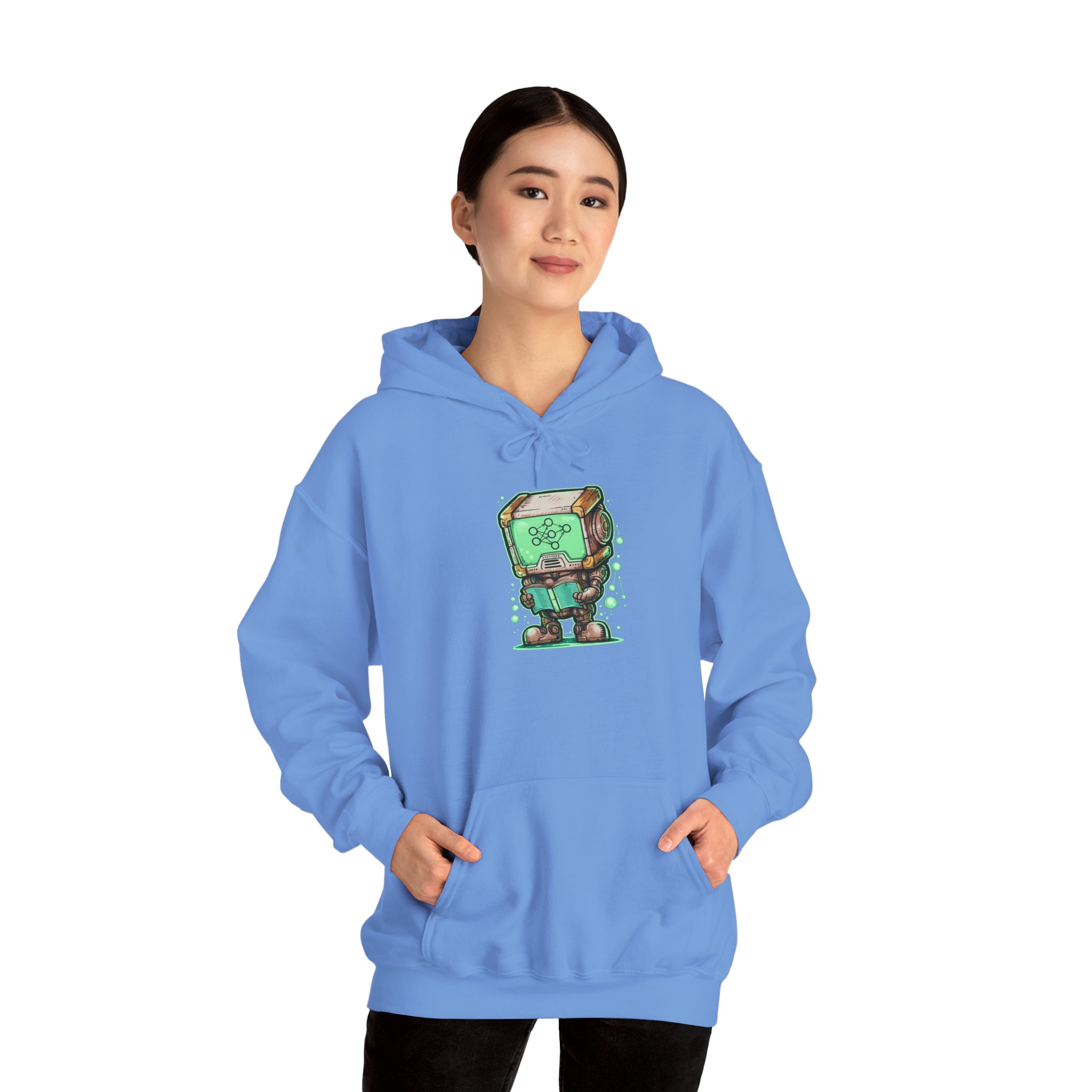 AI Robot Reading Hoodie | Neural Network Sweatshirt for ML Engineers - Image 87
