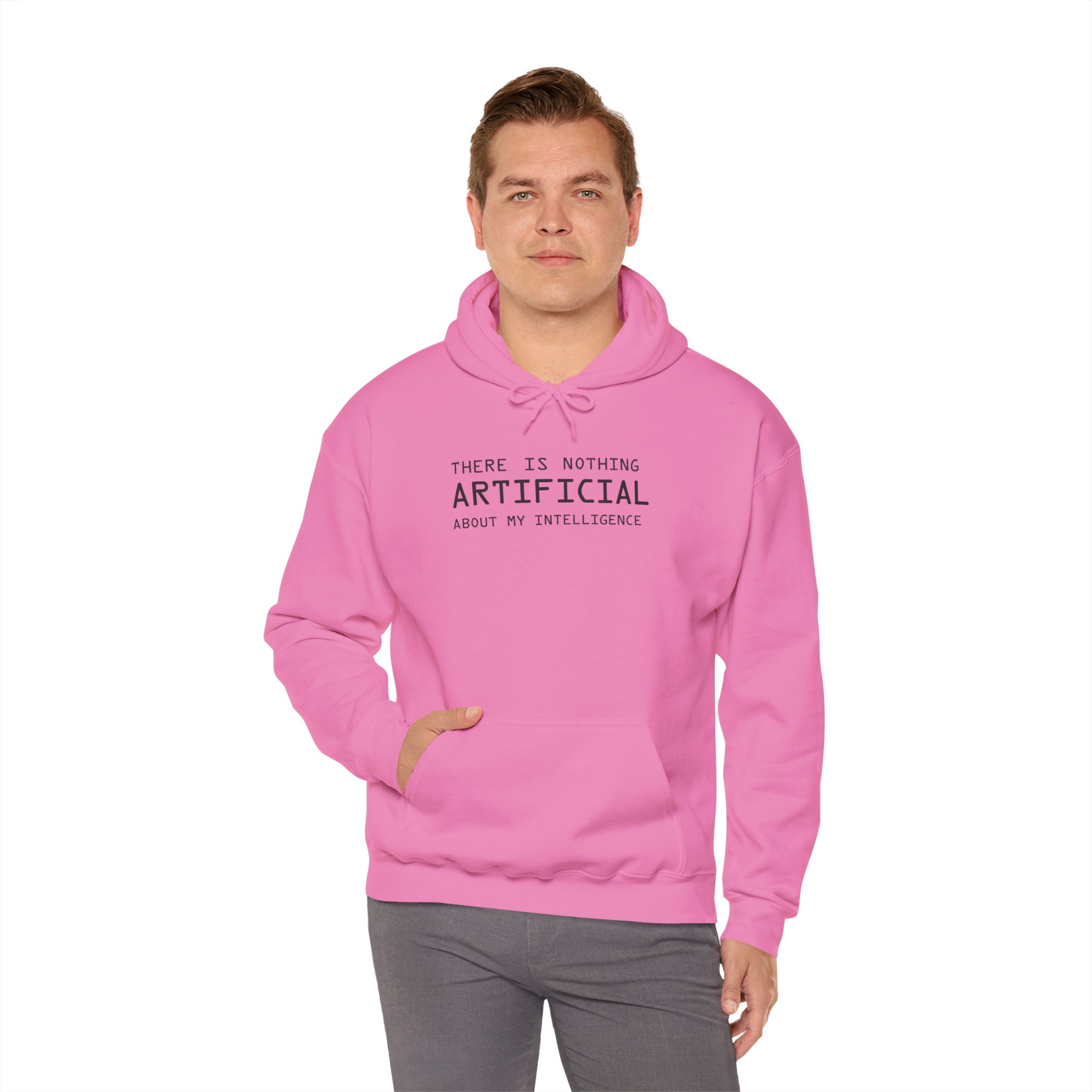 There Is Nothing Artificial About My Intelligence – Funny AI Hoodie - Image 117