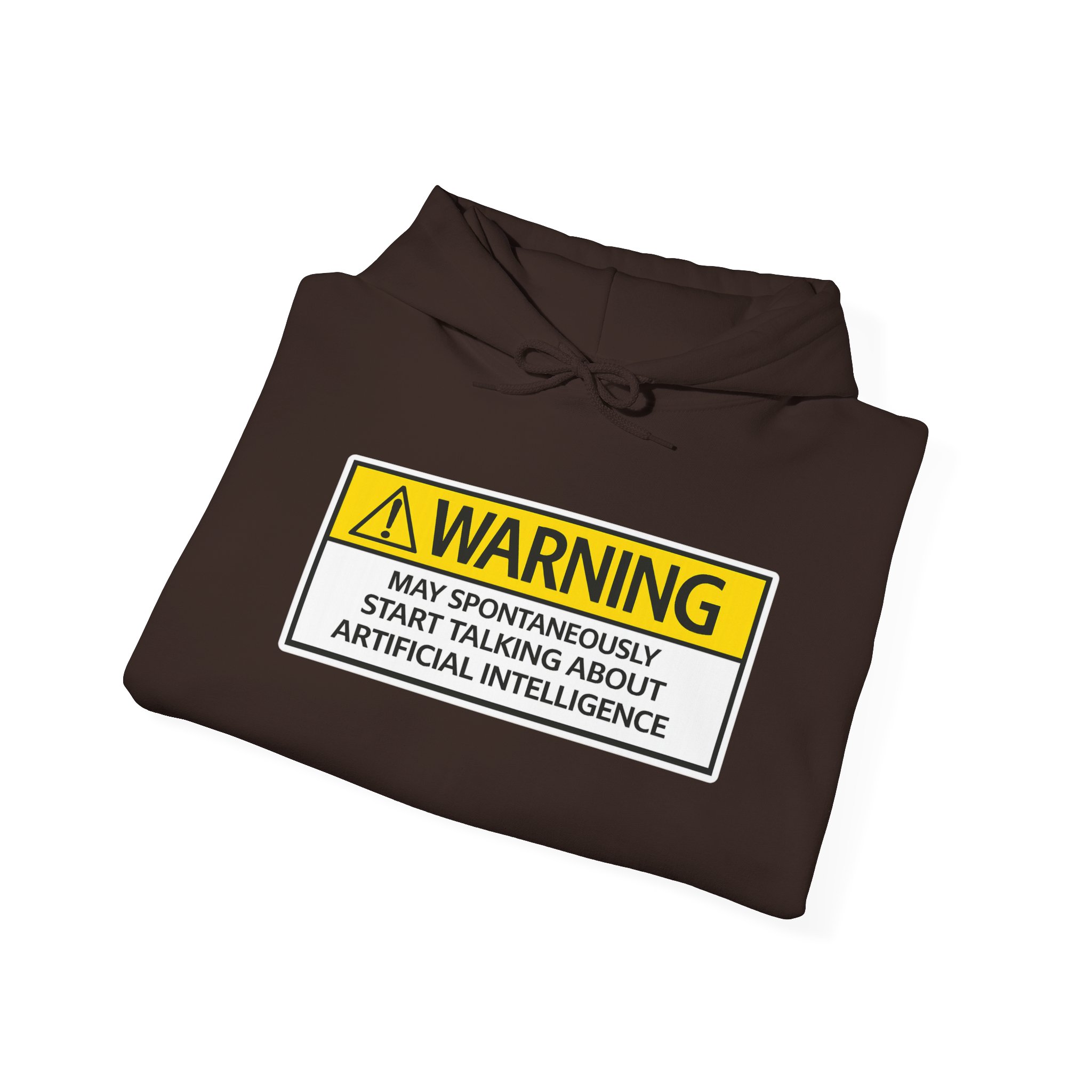 Warning May Talk About AI Hoodie | Funny Artificial Intelligence Sweatshirt - Image 95