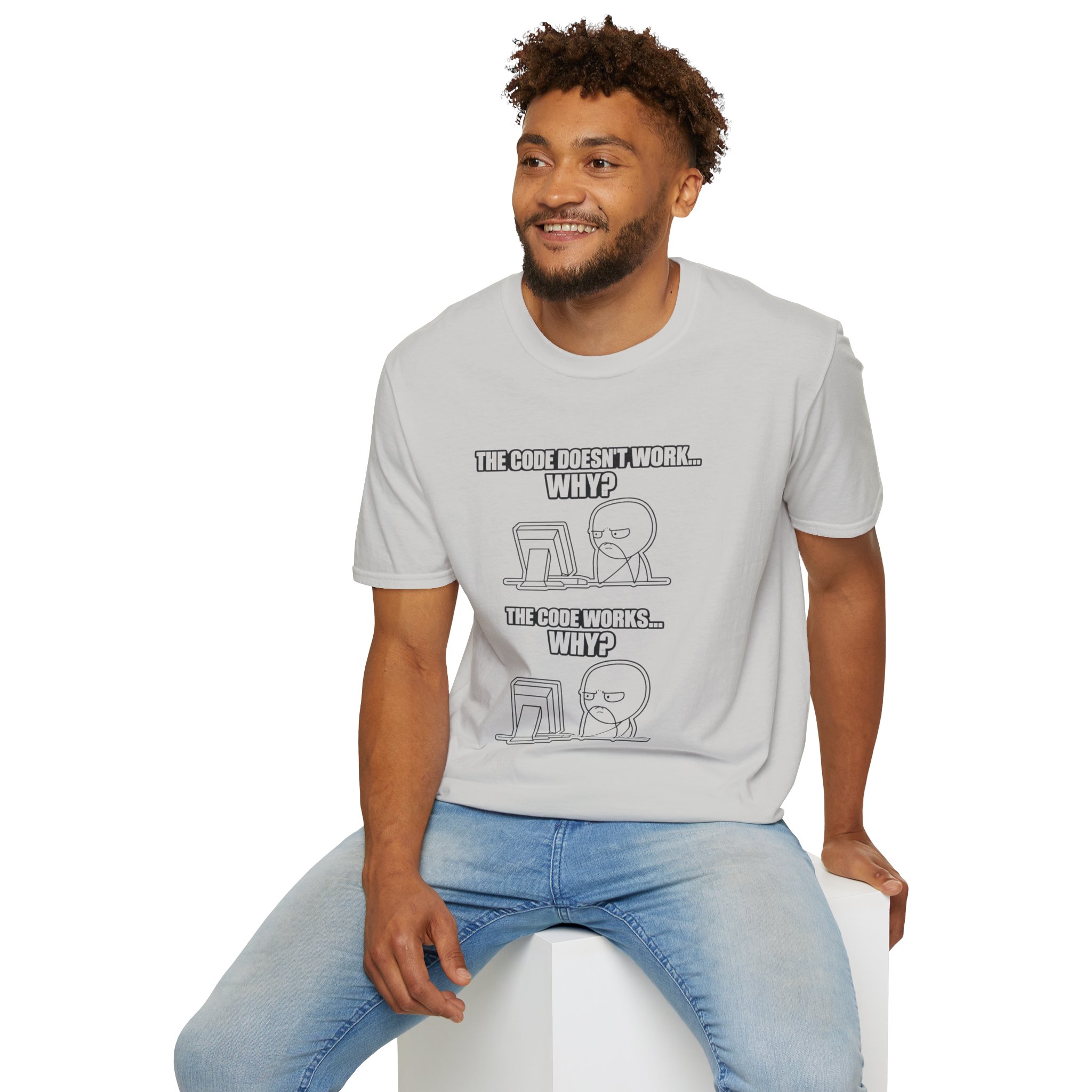 Now That Is a Powerful Cat — Funny AI Meme T-Shirt for Tech Nerds - Image 87