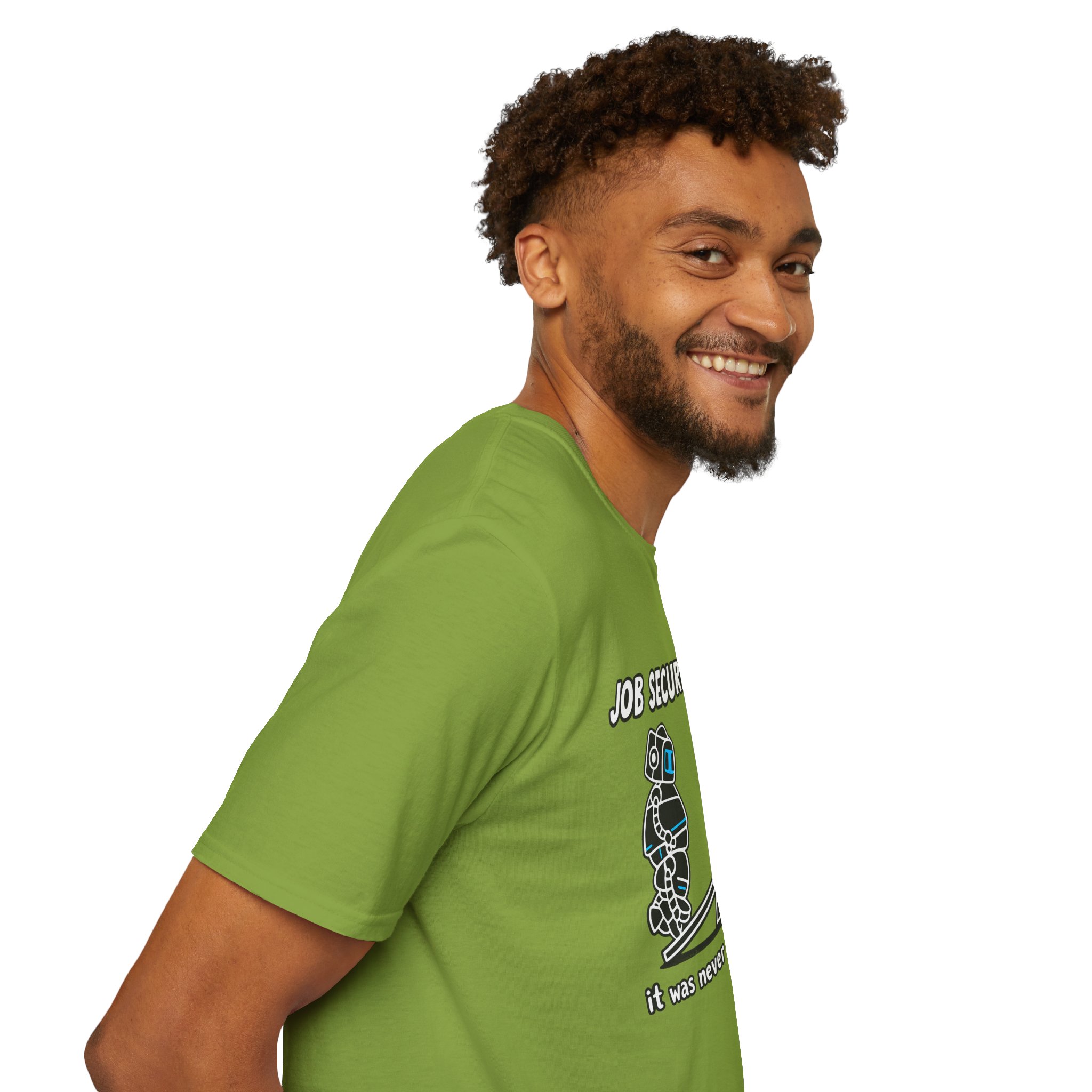 POV You're An AI And It's Monday – Funny Tired Robot Graphic T-Shirt - Image 64