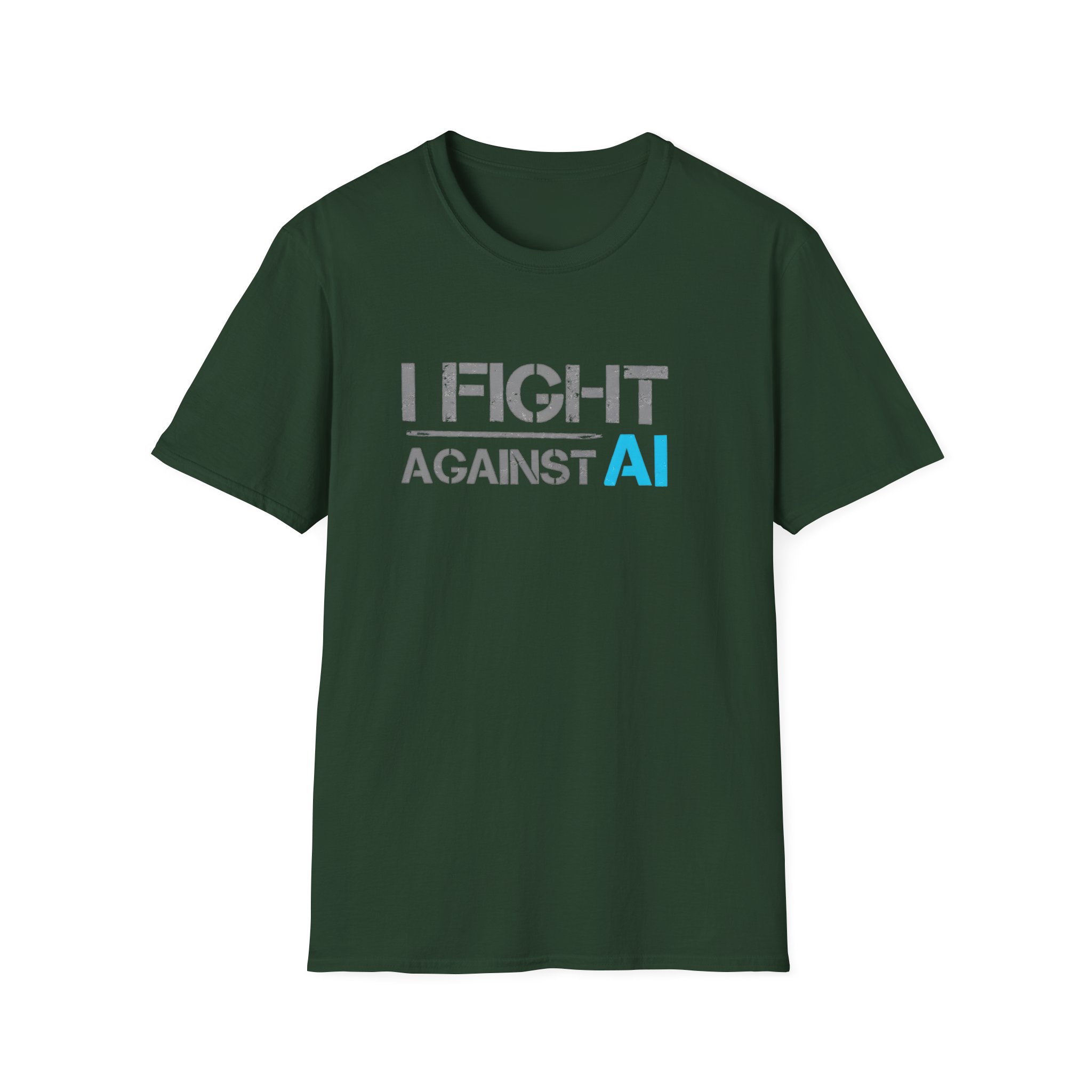 I Fight Against AI – Anti-AI Resistance Graphic T-Shirt for Creatives - Image 71