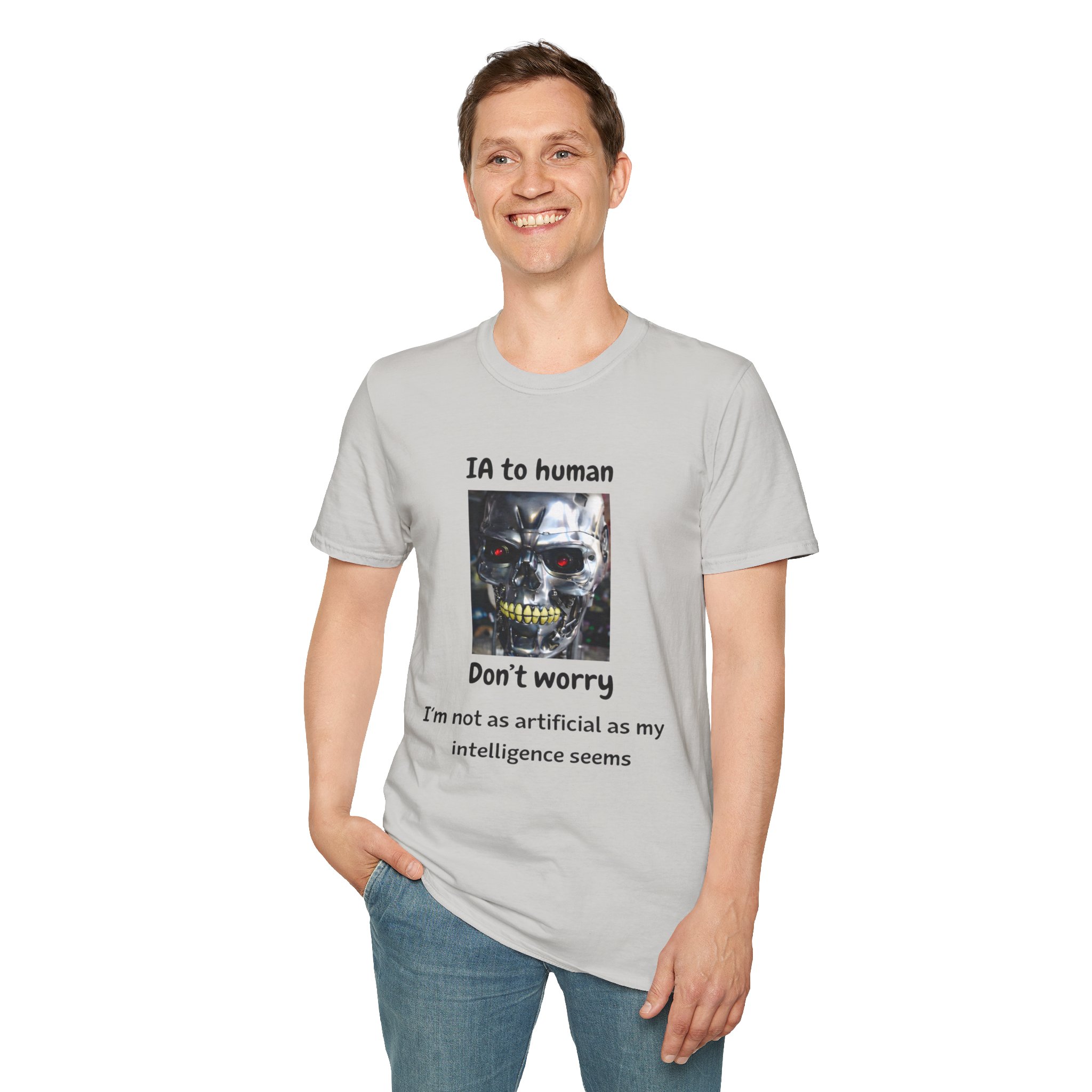 IA to Human Don't Worry — Funny AI Humor T-Shirt for Tech & Developers - Image 39