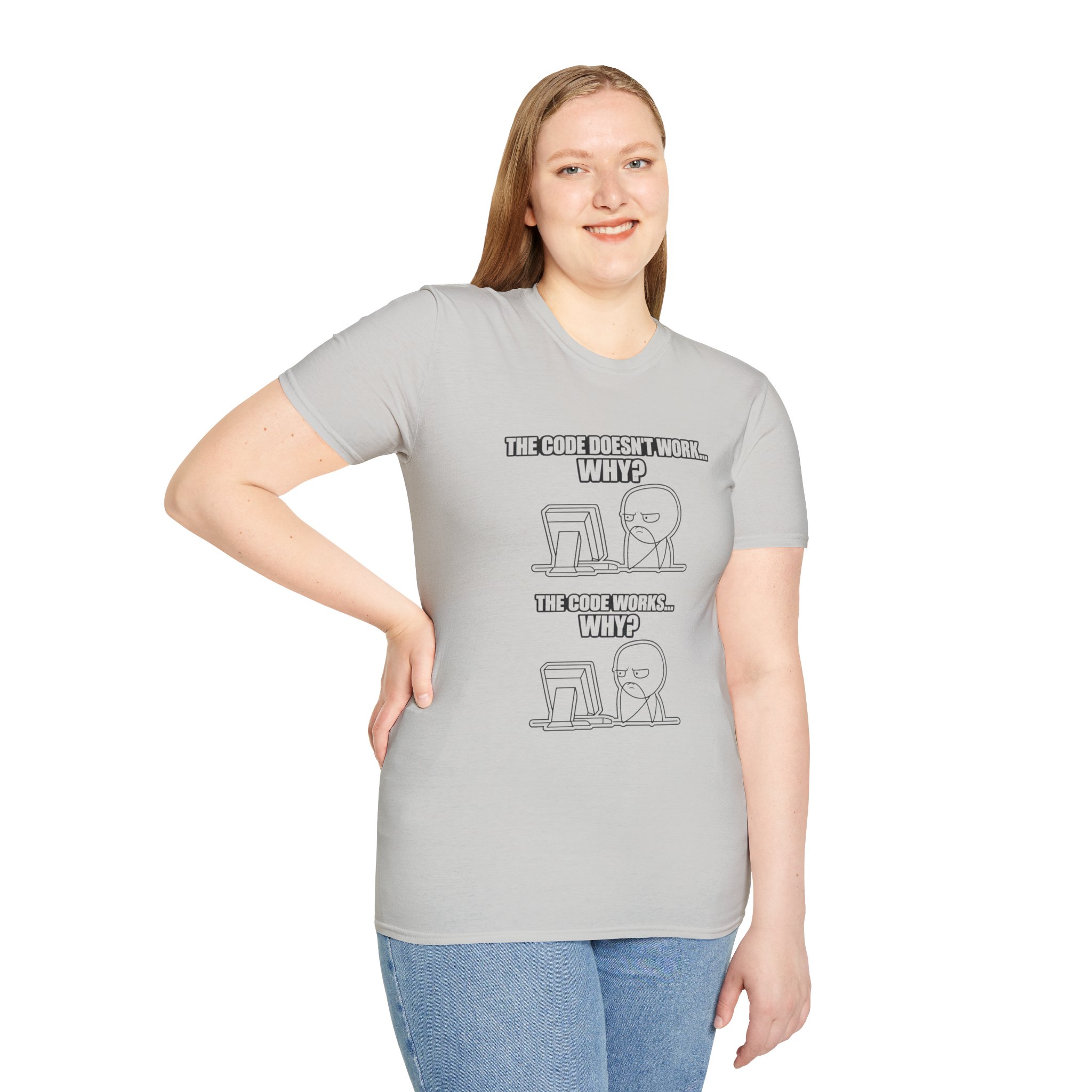 Now That Is a Powerful Cat — Funny AI Meme T-Shirt for Tech Nerds - Image 82