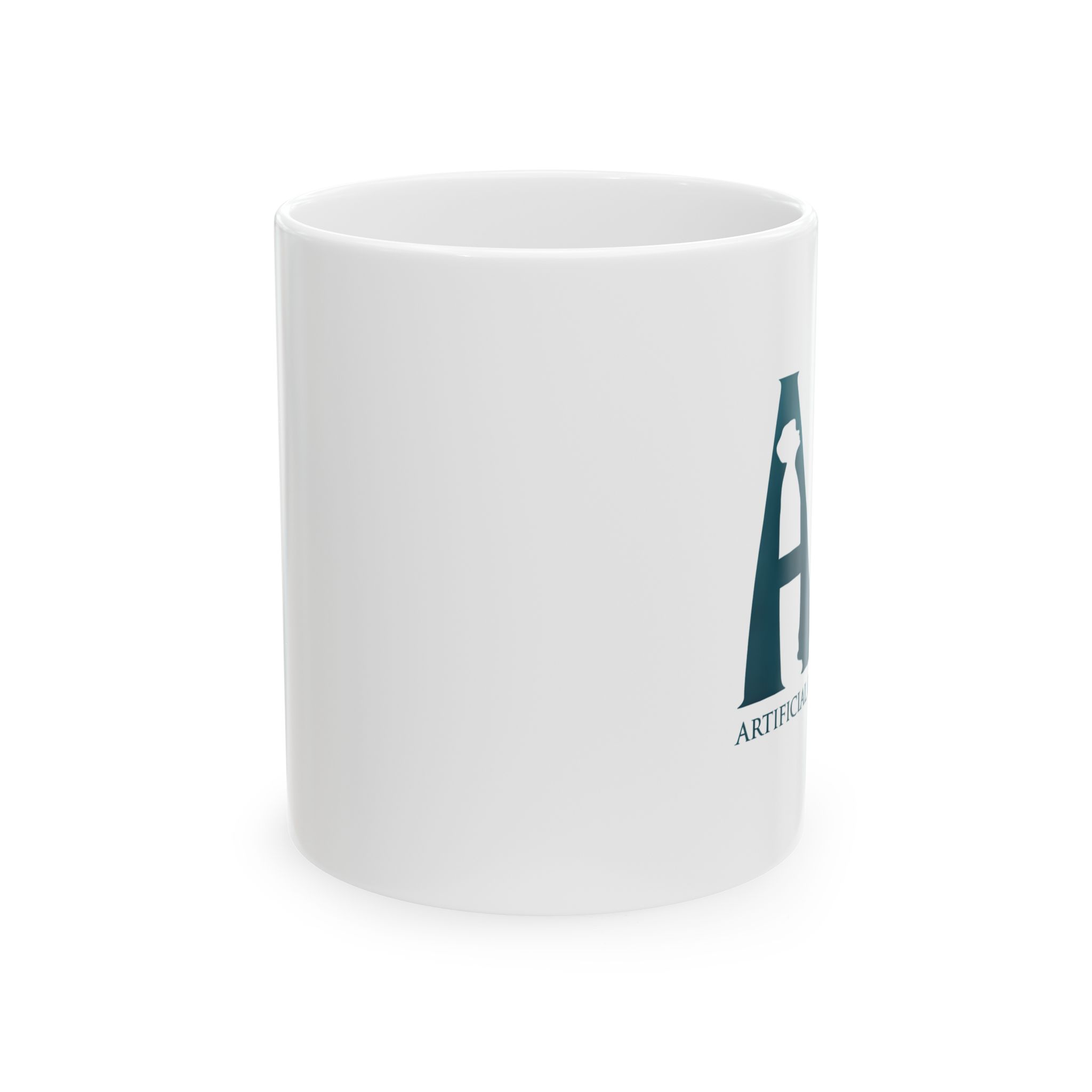 Artificial Intelligence AI Human Silhouette — Dark Minimal Tech Coffee Mug 11oz & 15oz - Image 3