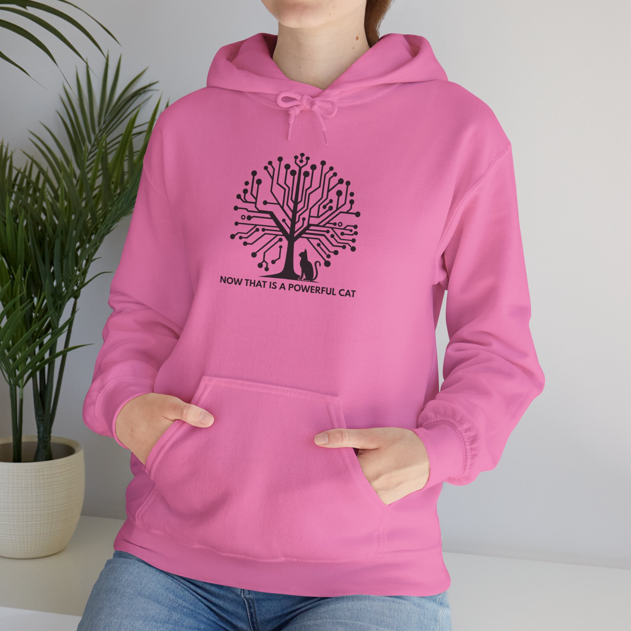 Neural Tree Cat Hoodie | AI Nature Pullover for Developers & Cat Lovers - Image 116