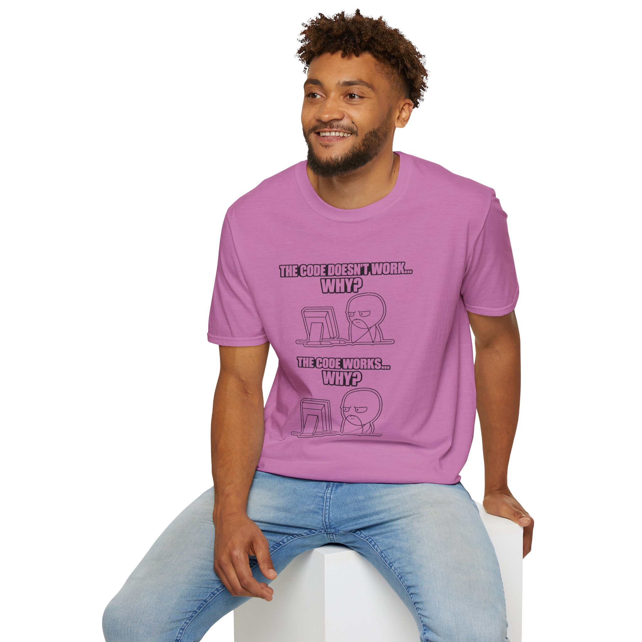 Now That Is a Powerful Cat — Funny AI Meme T-Shirt for Tech Nerds - Image 54