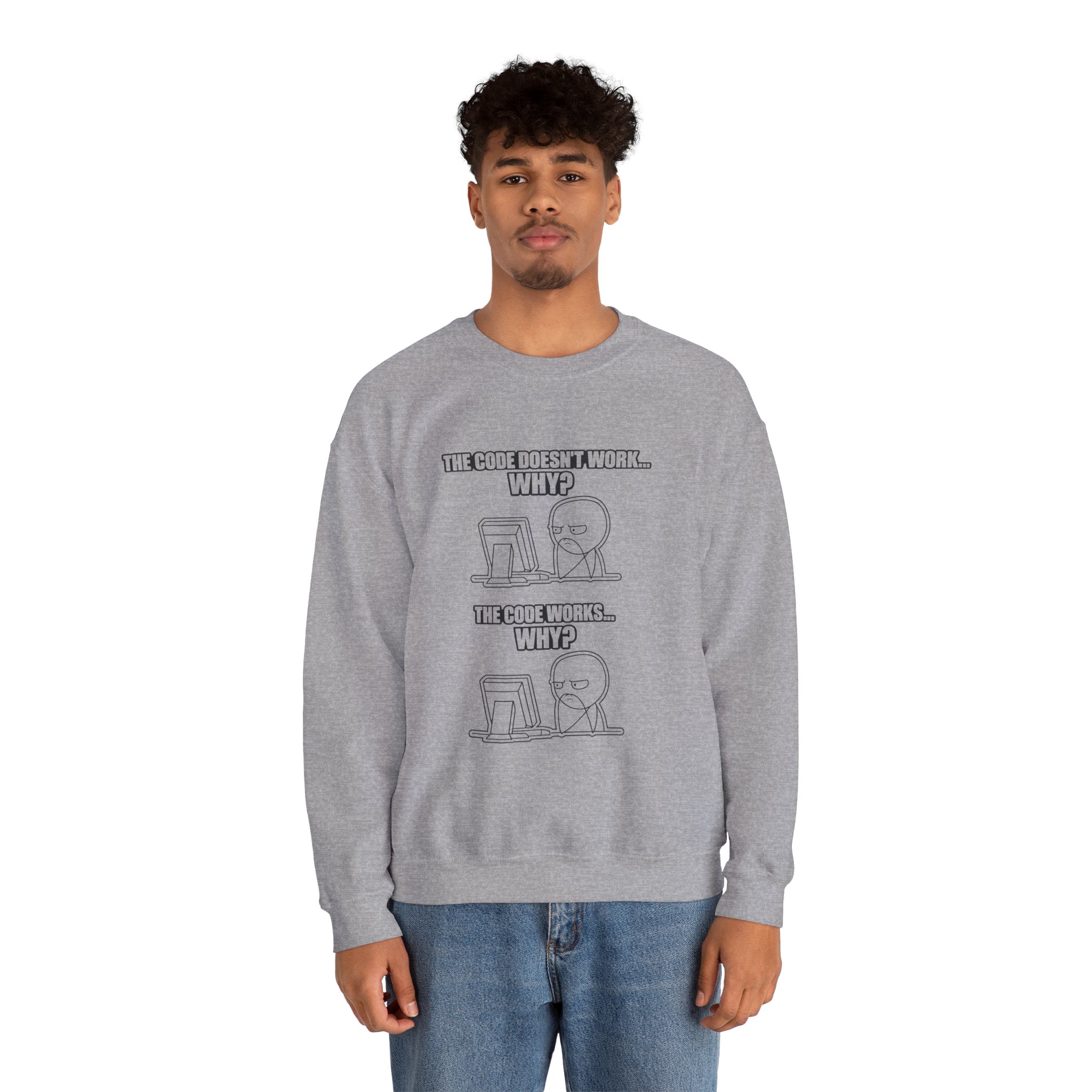 Now That Is a Powerful Cat — AI Meme Sweatshirt for Developers & Tech Fans - Image 50