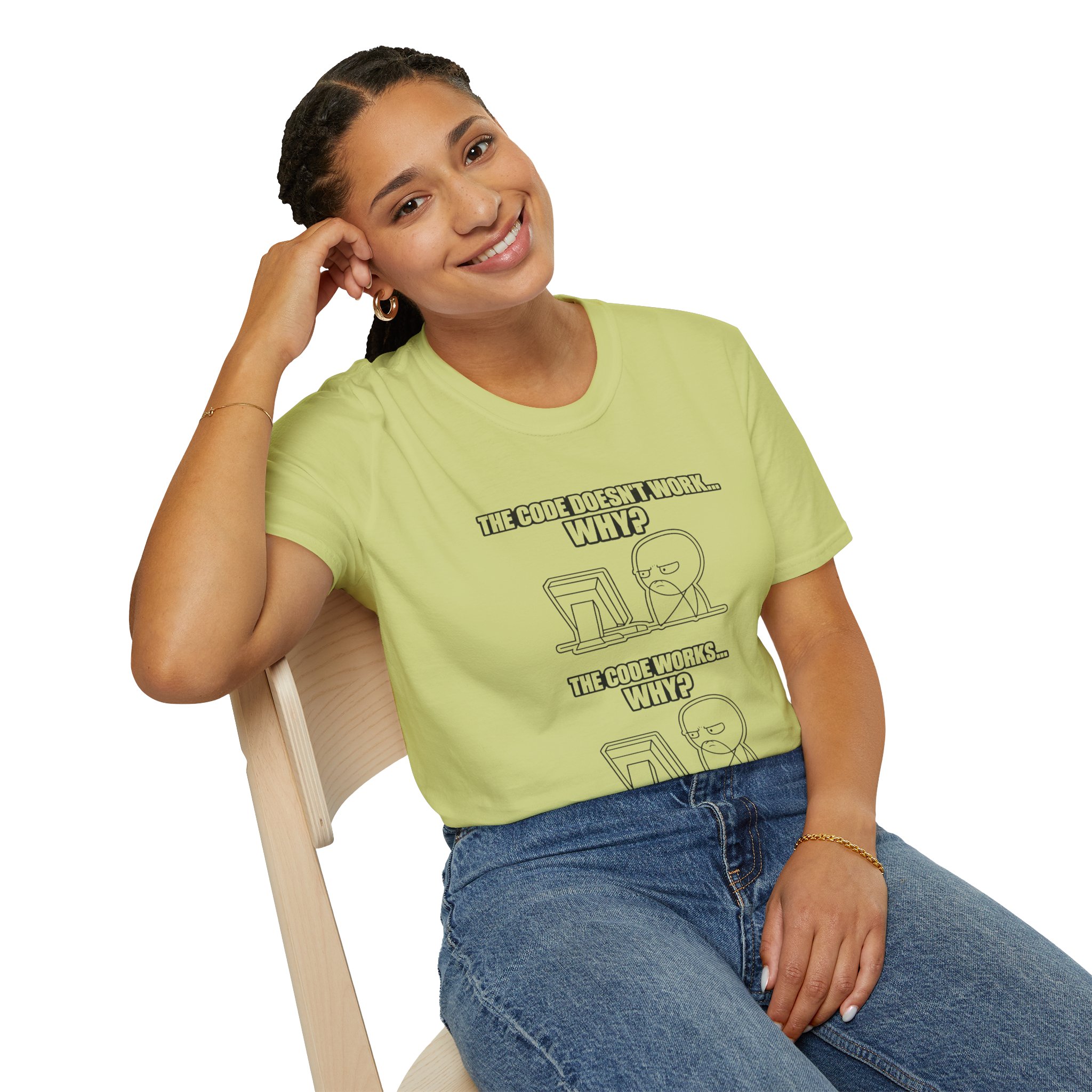 Now That Is a Powerful Cat — Funny AI Meme T-Shirt for Tech Nerds - Image 162