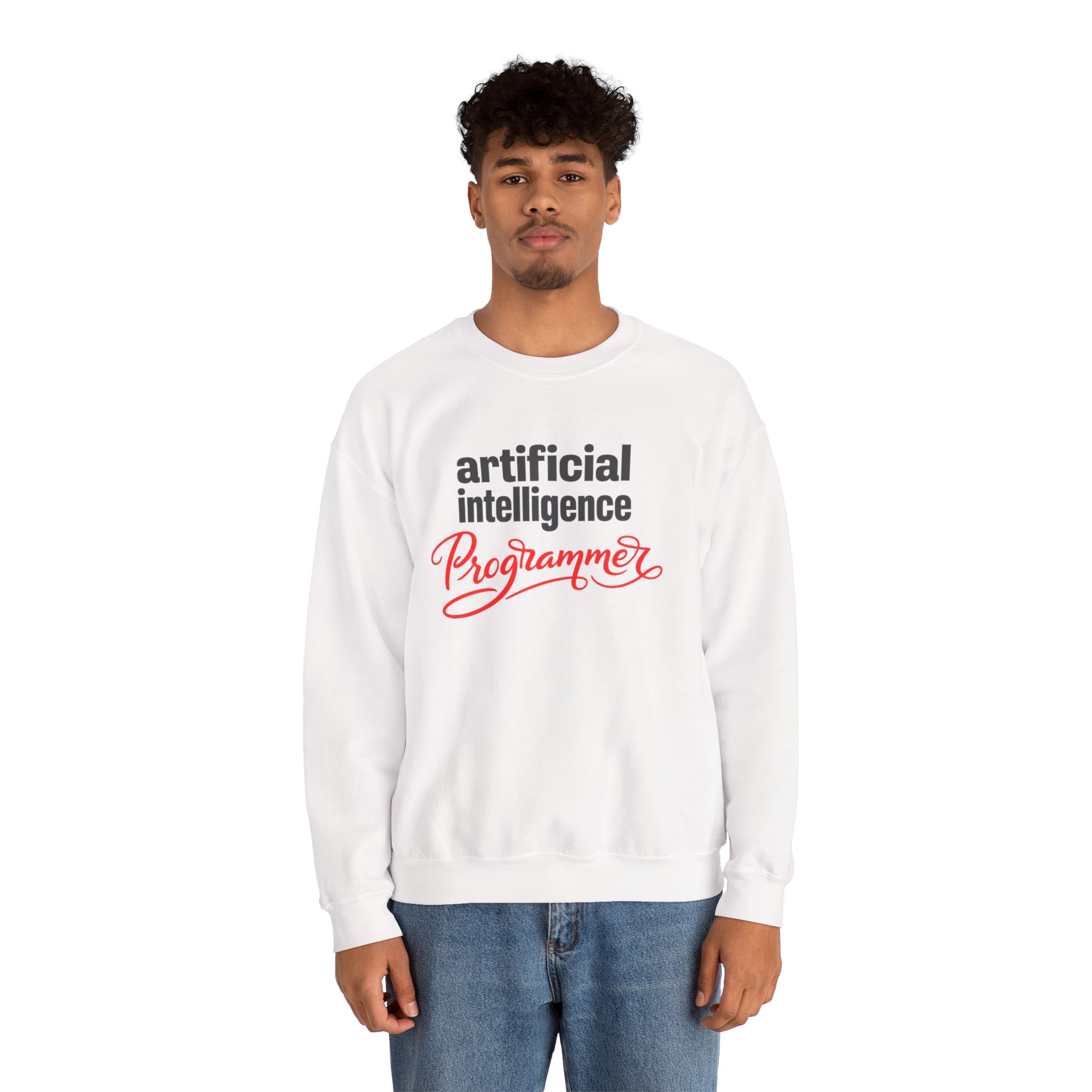 Artificial Intelligence Programmer Sweatshirt | Bold Script Developer Hoodie - Image 9