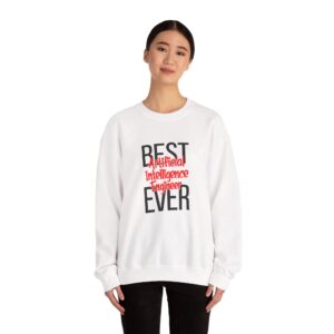 Best Artificial Intelligence Engineer Ever – Bold Red Black Crewneck Sweatshirt