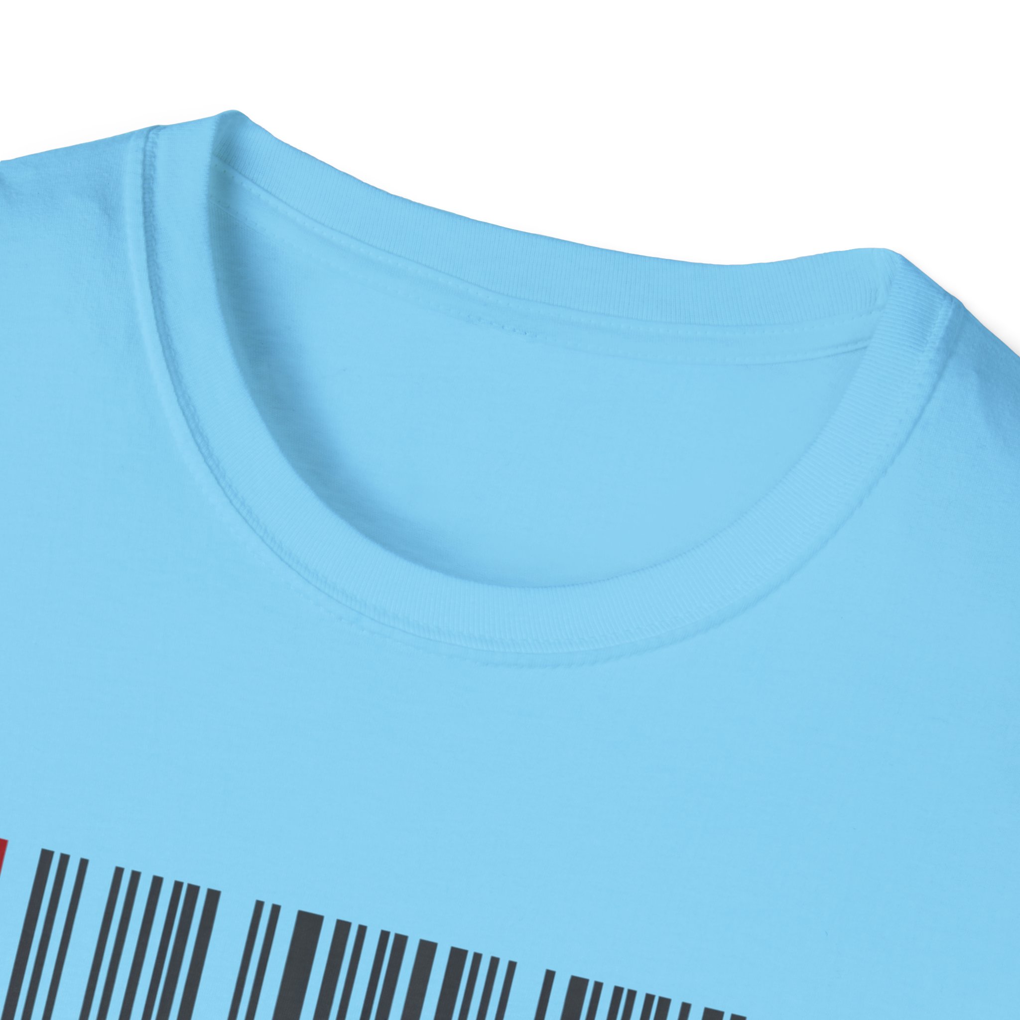 AI Generated Barcode Dark Minimalist Generative Art Graphic T-Shirt - Image 113