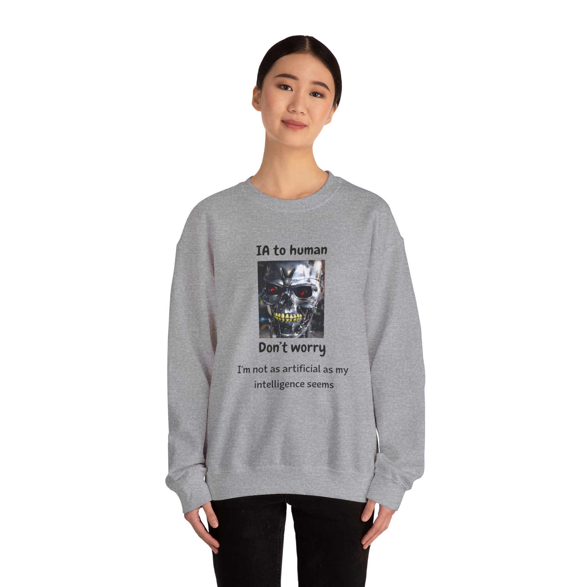 IA to Human Don't Worry — Funny AI Sweatshirt Gift for Developers - Image 53