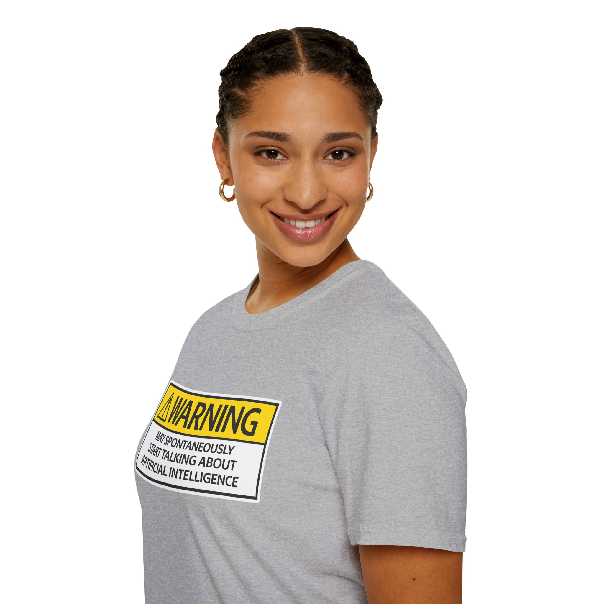 Warning May Talk About AI Tee | Funny Artificial Intelligence Shirt - Image 41