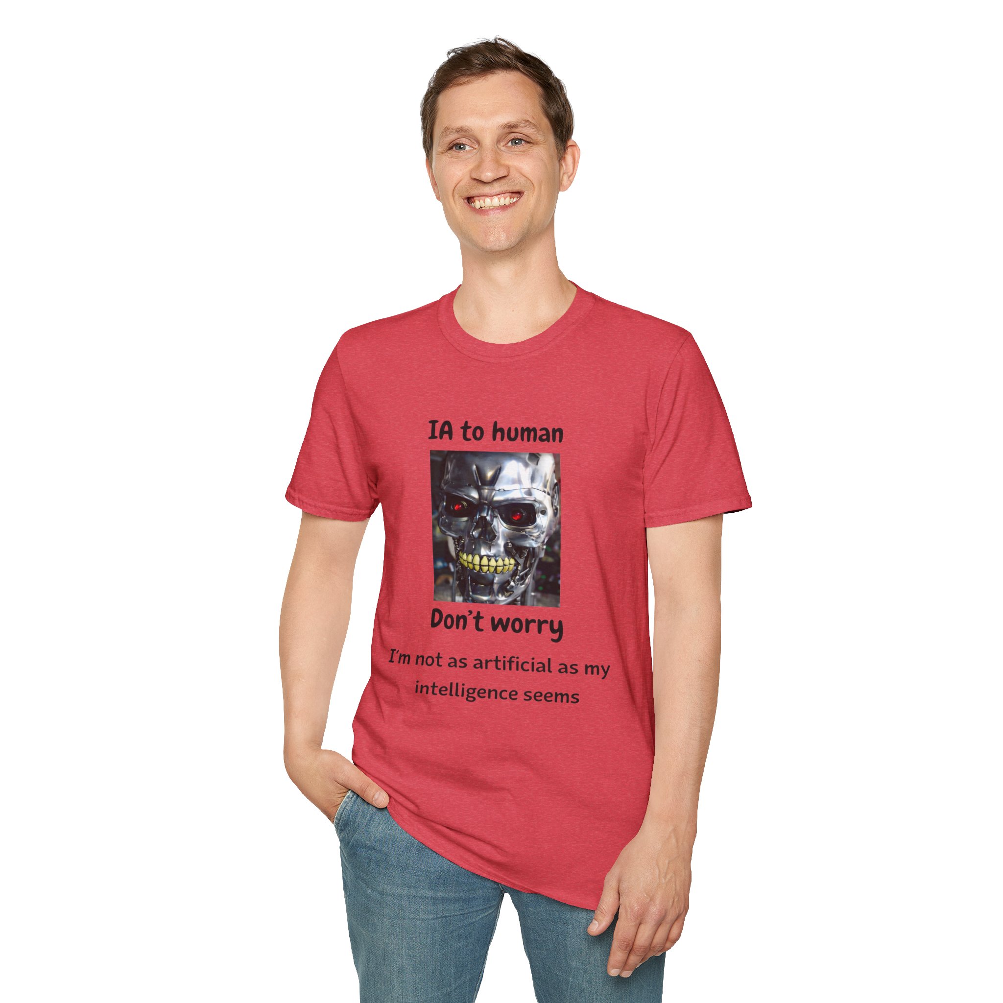 IA to Human Don't Worry — Funny AI Humor T-Shirt for Tech & Developers - Image 149