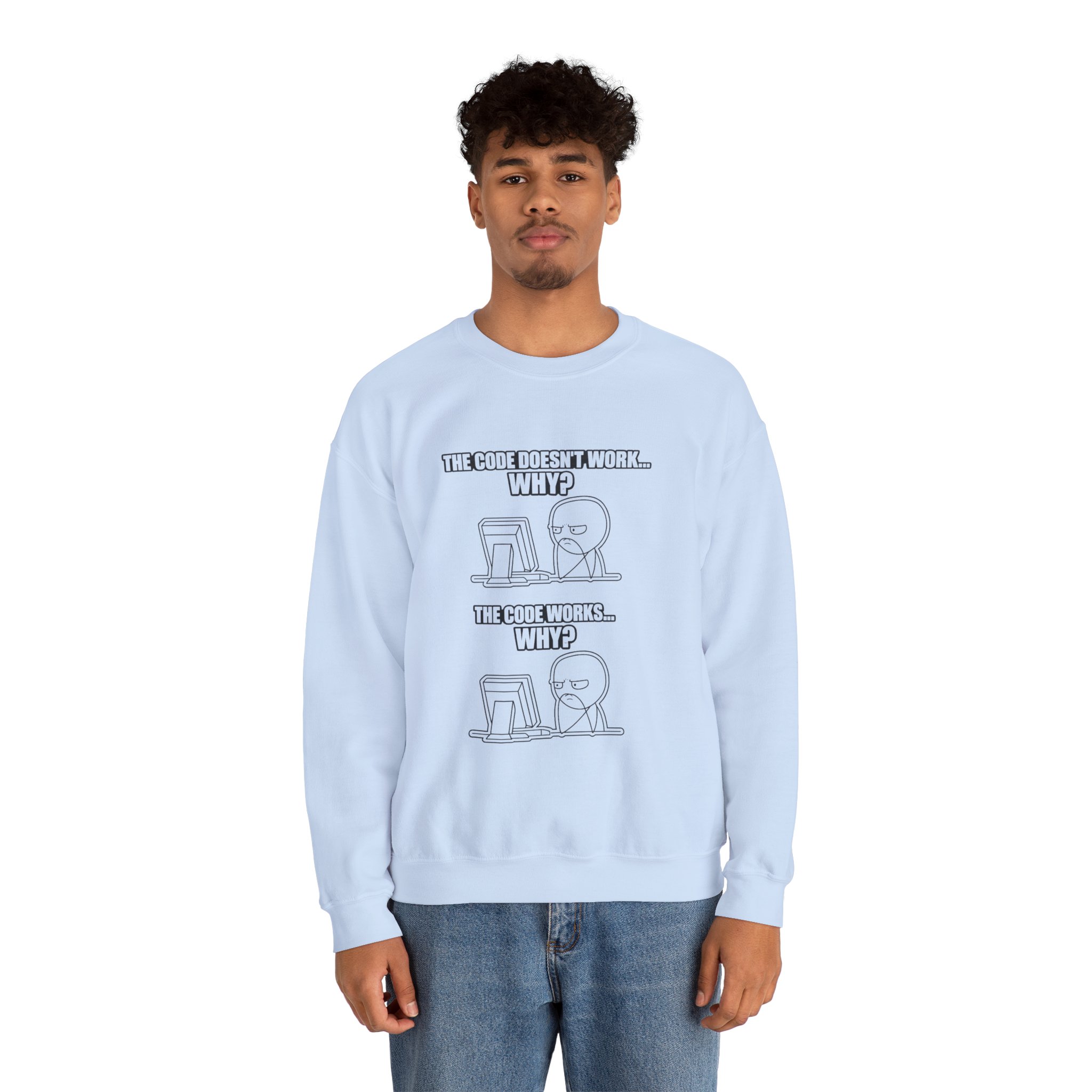 Now That Is a Powerful Cat — AI Meme Sweatshirt for Developers & Tech Fans - Image 59