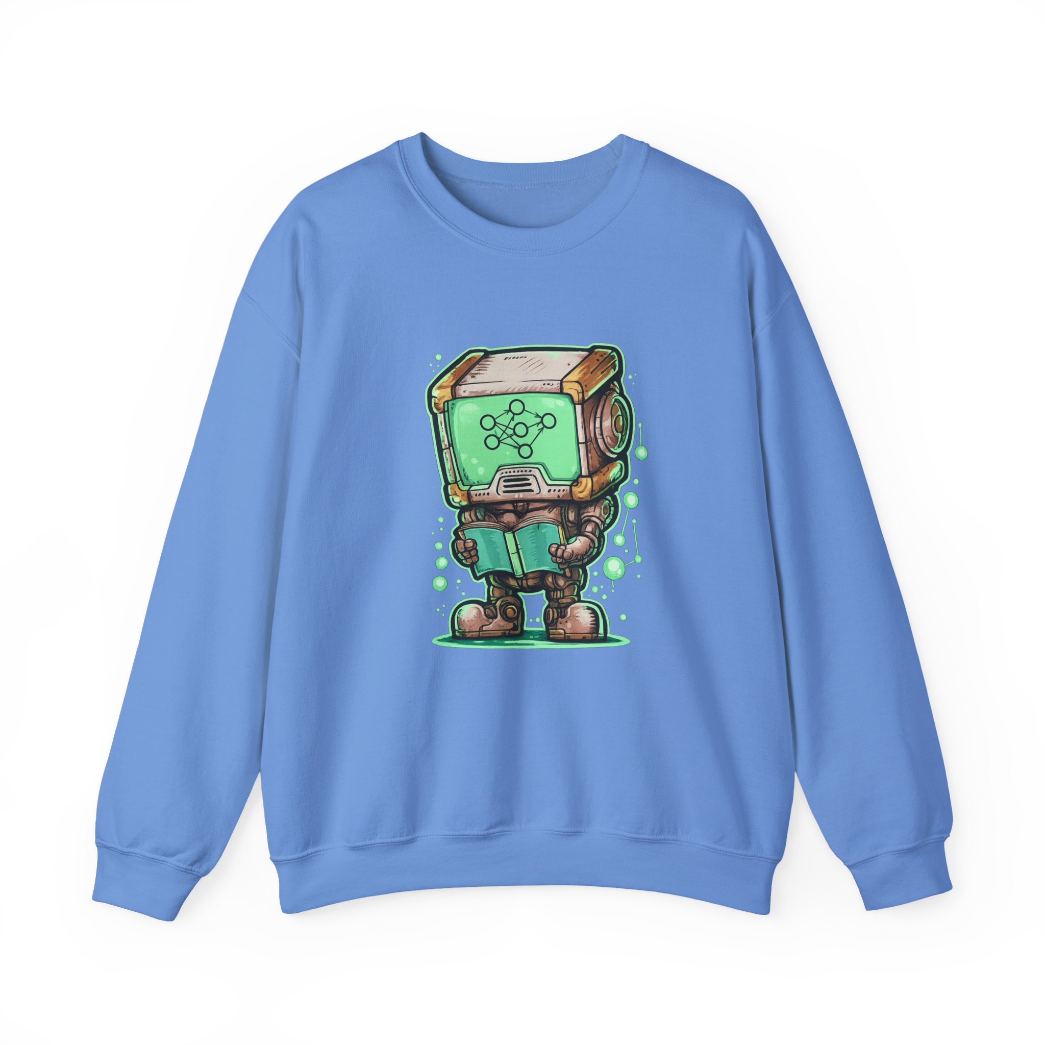 AI Robot Reading Sweatshirt | Neural Network Hoodie for ML Engineers - Image 78