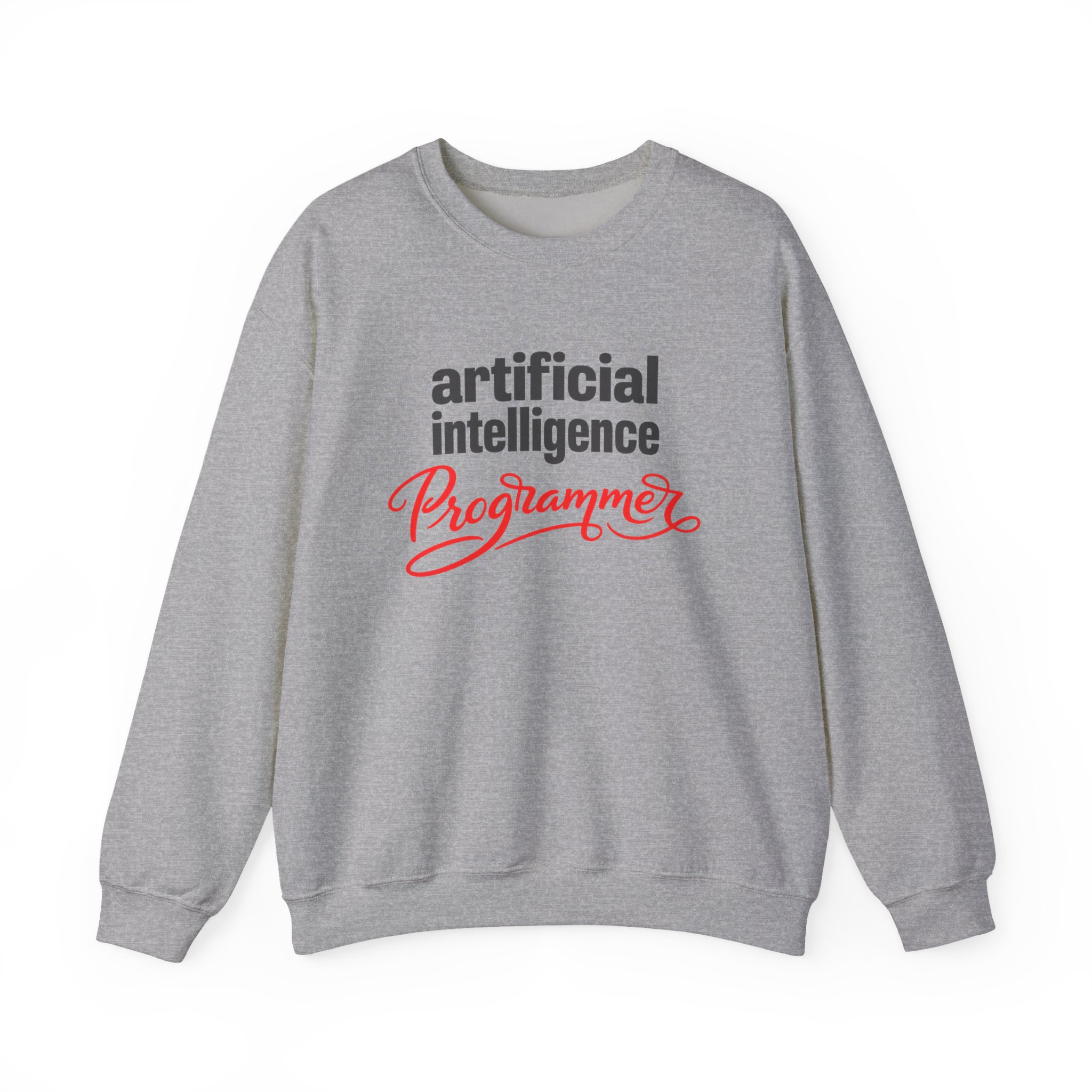 Artificial Intelligence Programmer Sweatshirt | Bold Script Developer Hoodie - Image 2