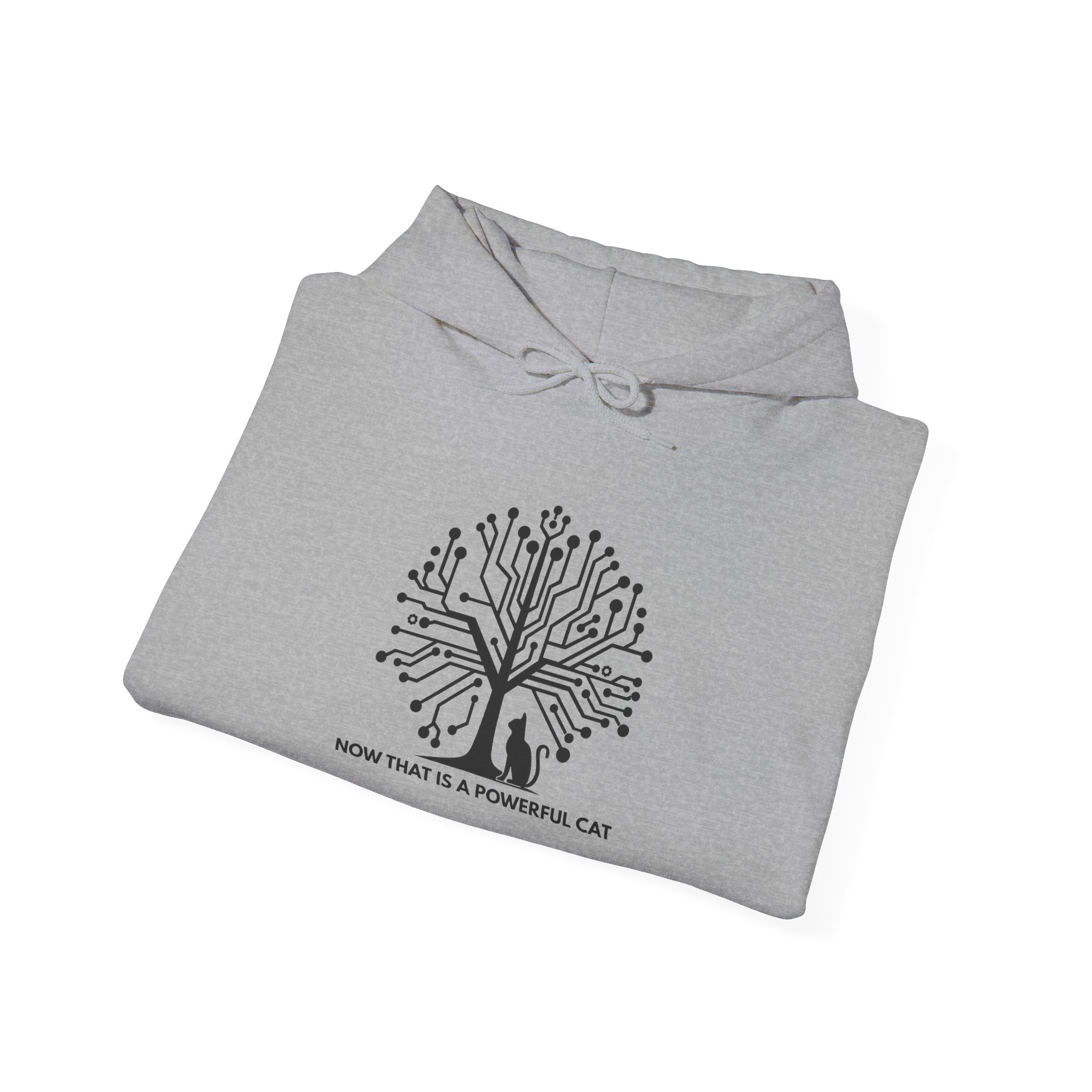 Neural Tree Cat Hoodie | AI Nature Pullover for Developers & Cat Lovers - Image 40