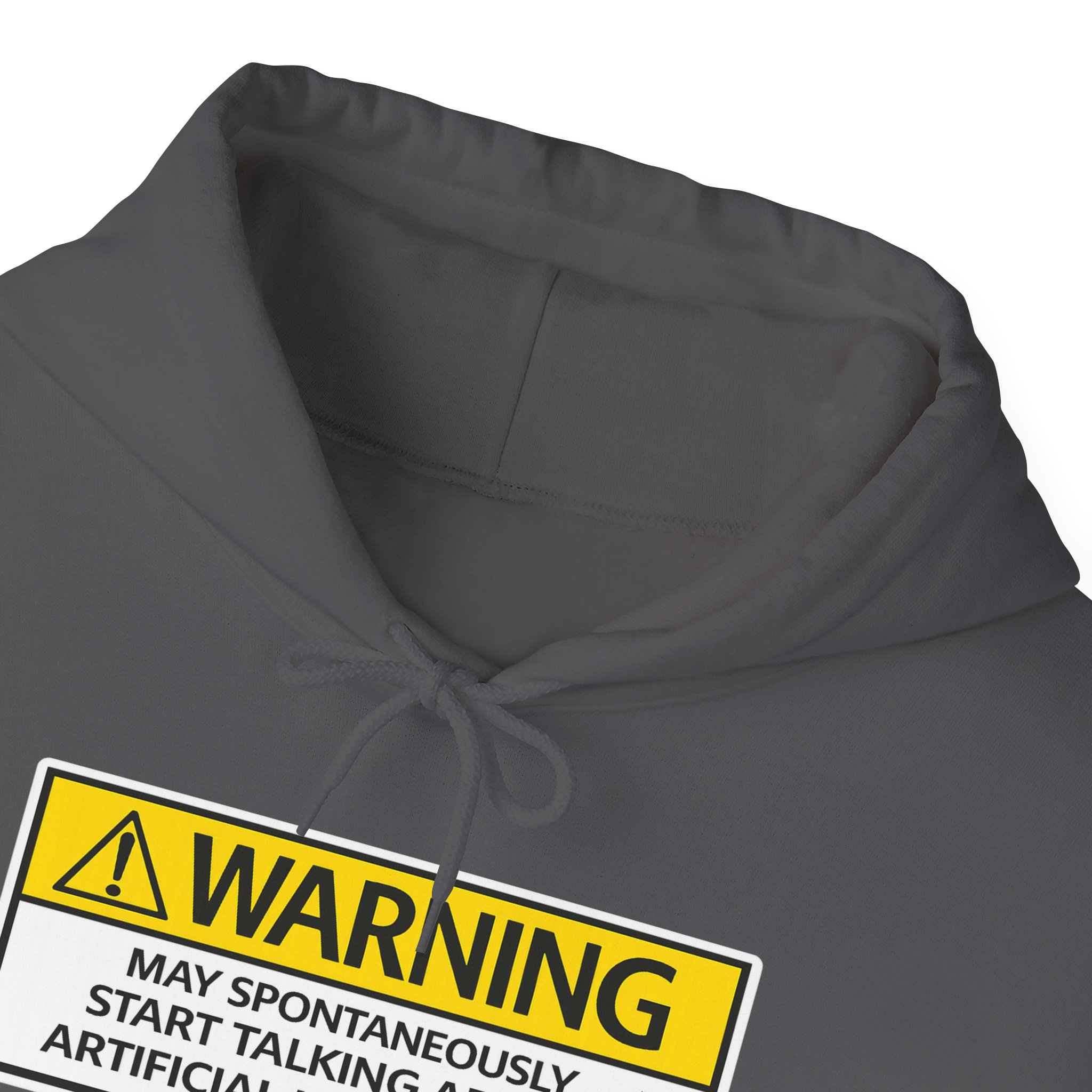Warning May Talk About AI Hoodie | Funny Artificial Intelligence Sweatshirt - Image 42