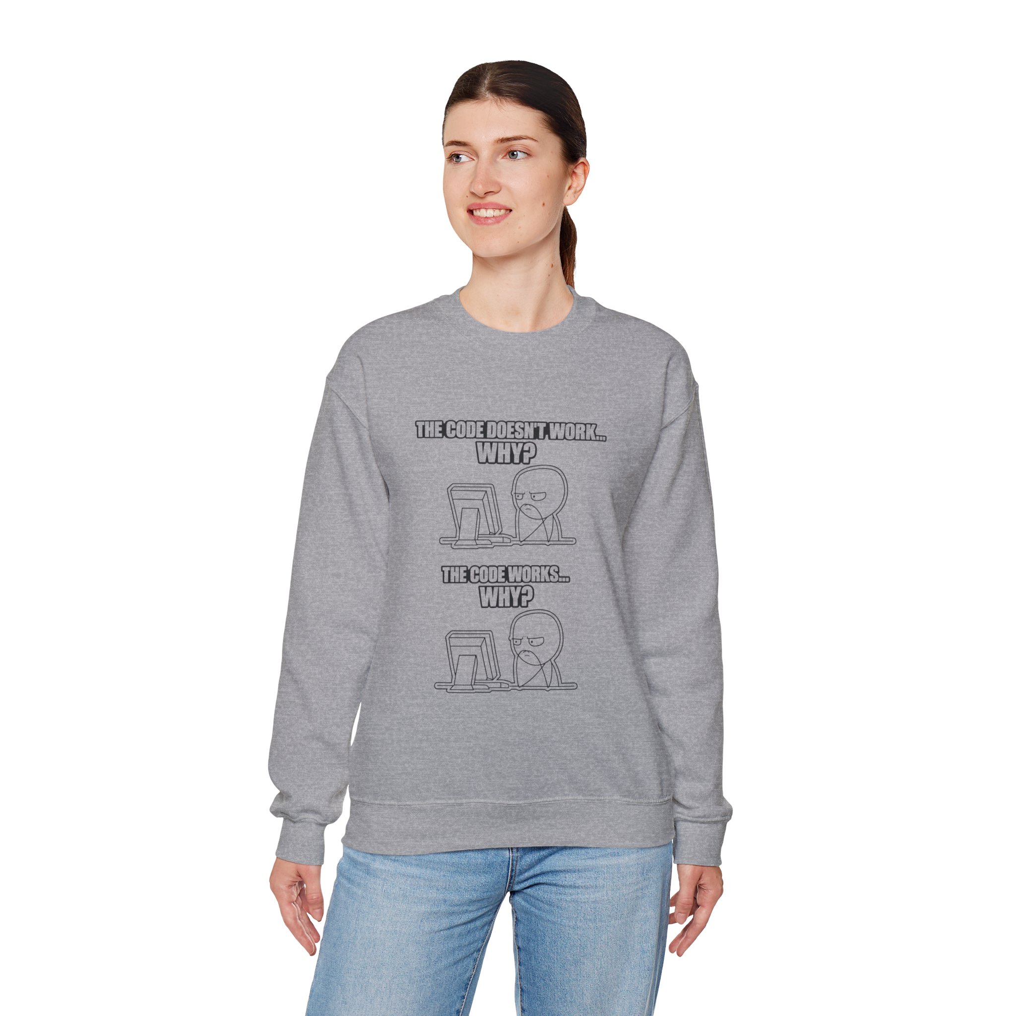 Now That Is a Powerful Cat — AI Meme Sweatshirt for Developers & Tech Fans - Image 52