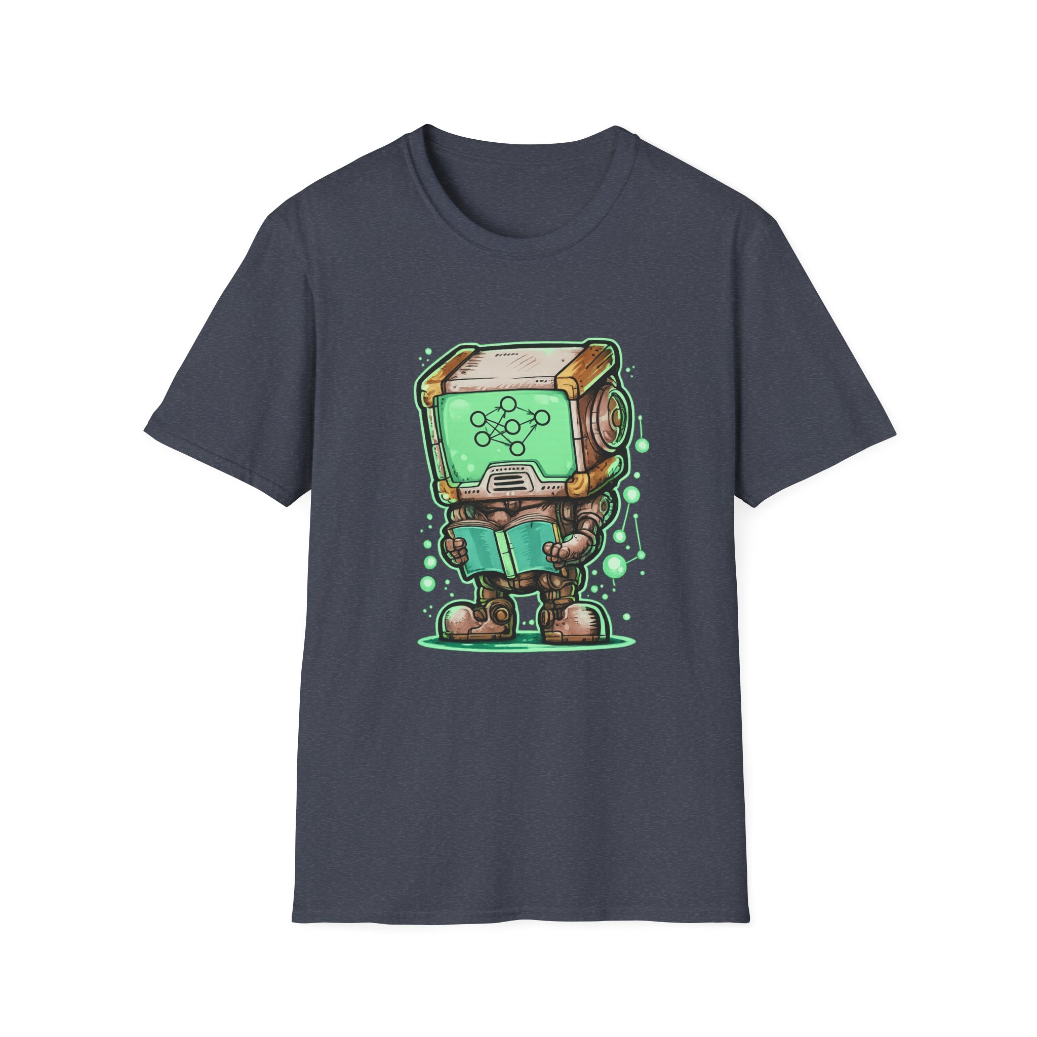 AI Robot Reading Tee | Neural Network Shirt for ML Engineers - Image 118