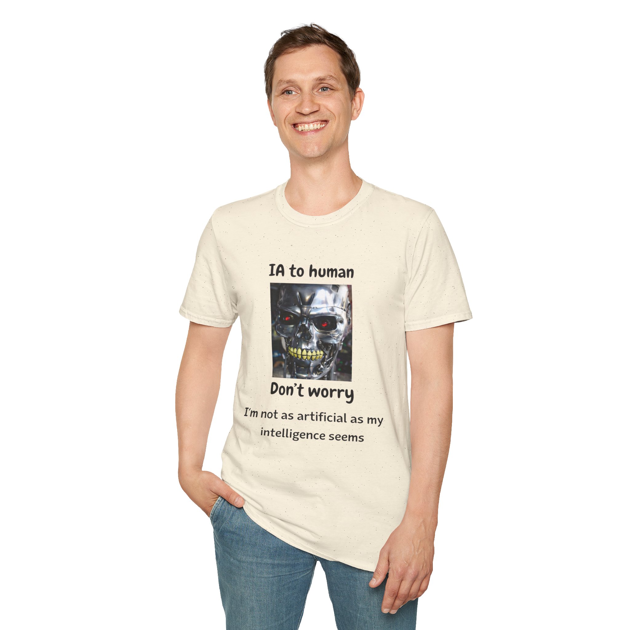 IA to Human Don't Worry — Funny AI Humor T-Shirt for Tech & Developers - Image 61