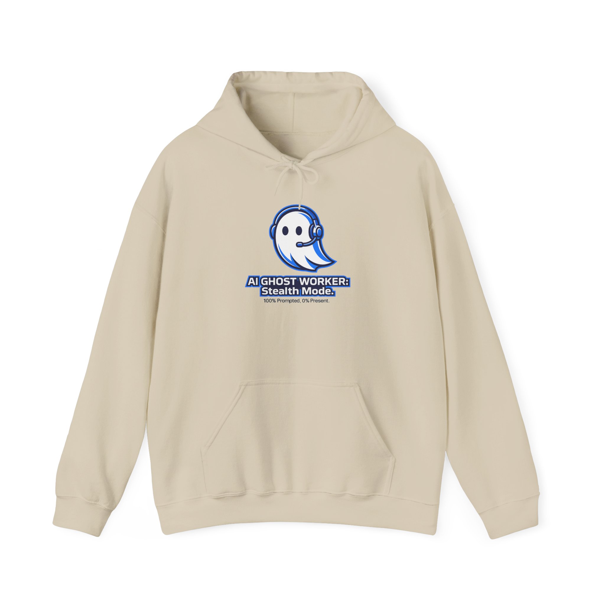 AI Ghost Worker Stealth Mode – 100% Prompted 0% Present Funny Hoodie - Image 37