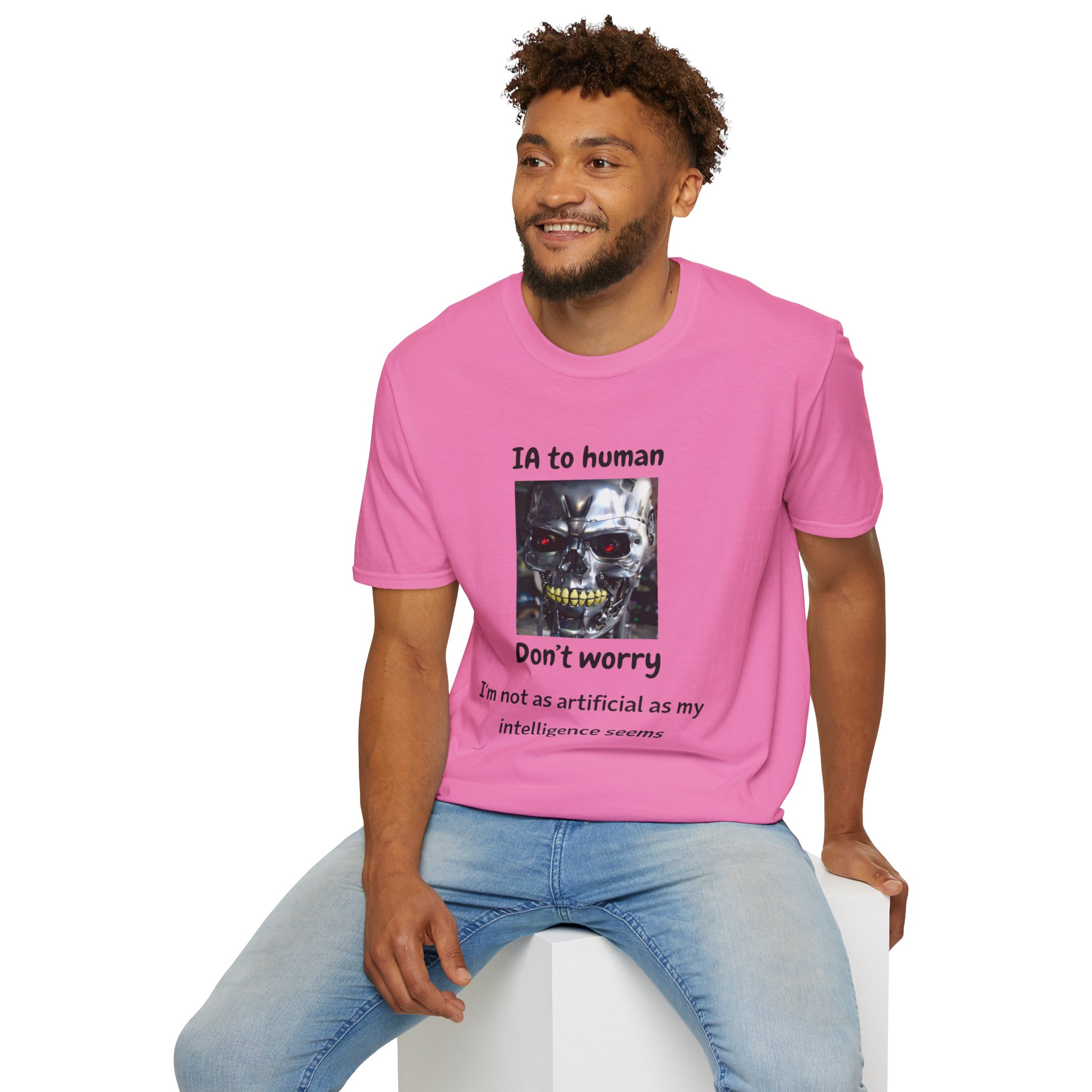 IA to Human Don't Worry — Funny AI Humor T-Shirt for Tech & Developers - Image 141