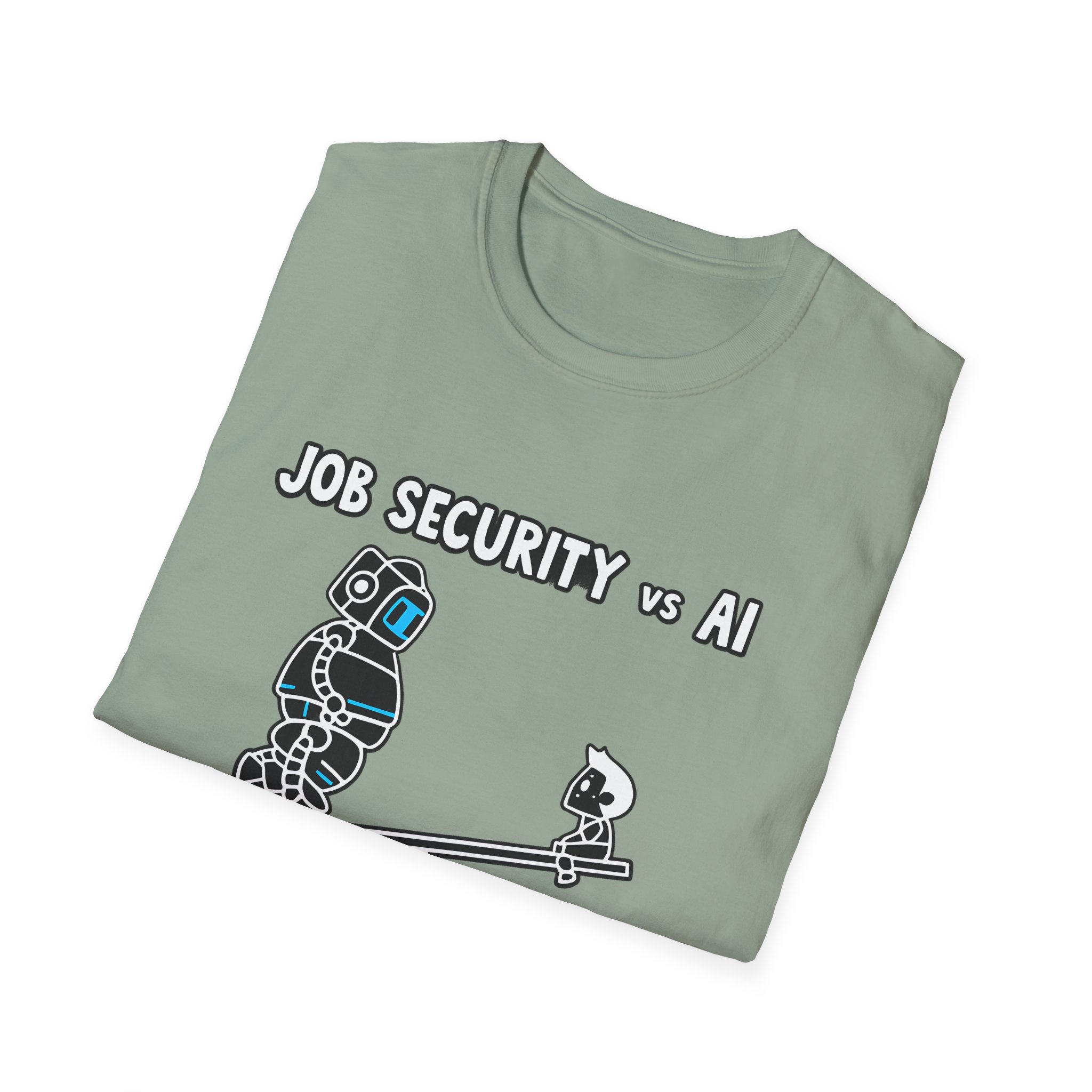 POV You're An AI And It's Monday – Funny Tired Robot Graphic T-Shirt - Image 5