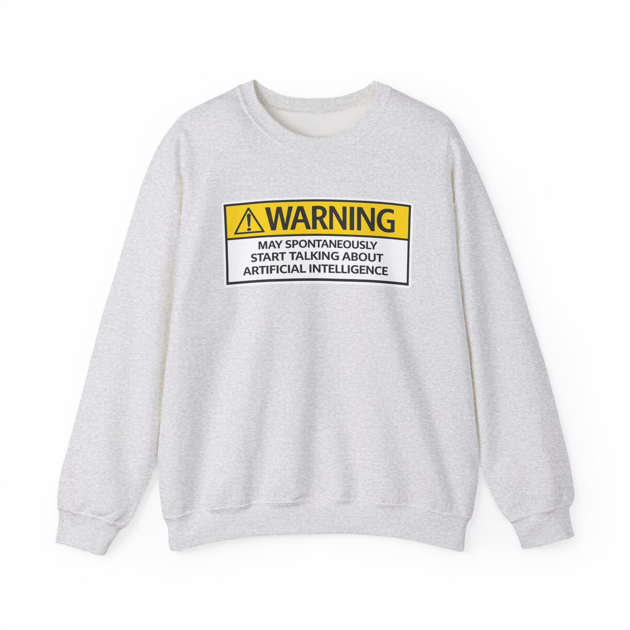 Warning May Talk About AI Sweatshirt | Funny Artificial Intelligence Hoodie - Image 15
