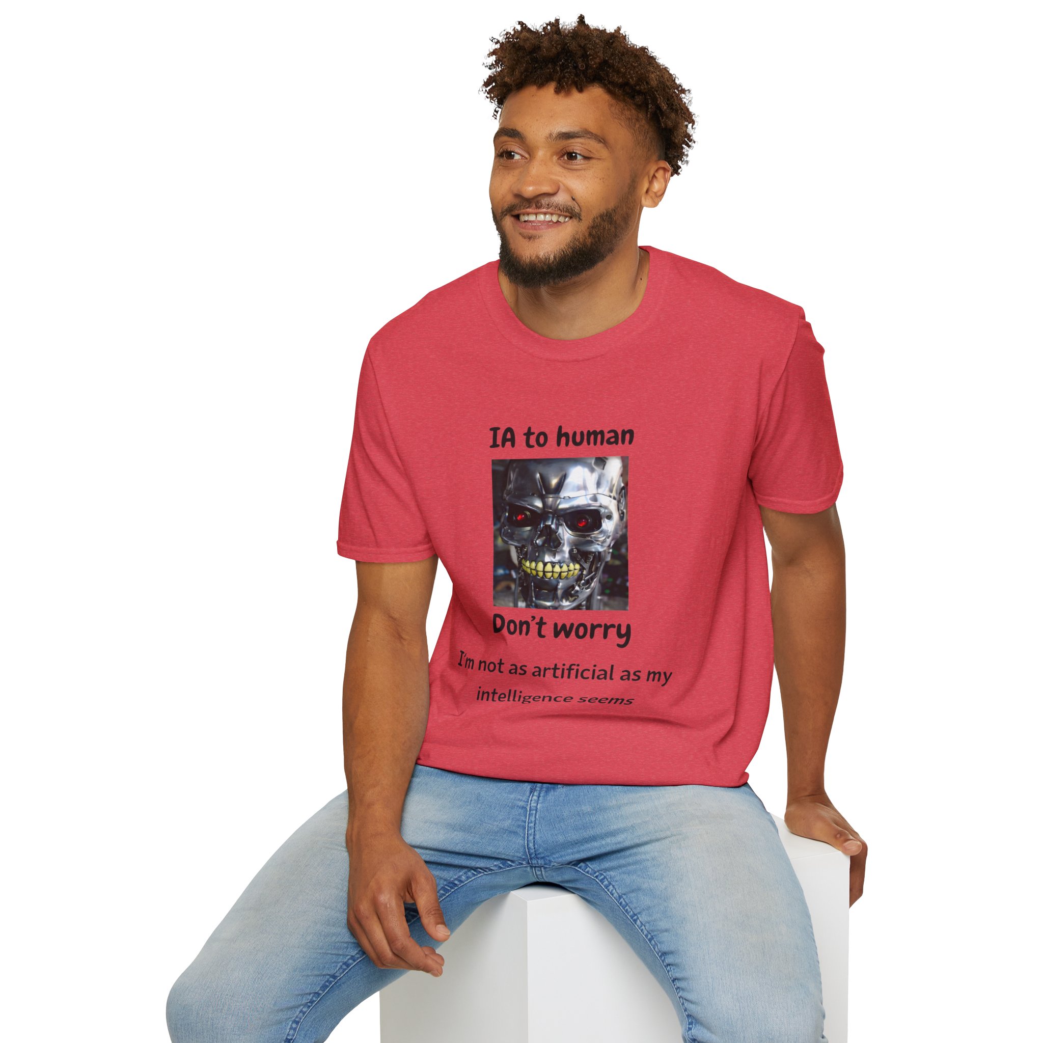 IA to Human Don't Worry — Funny AI Humor T-Shirt for Tech & Developers - Image 152