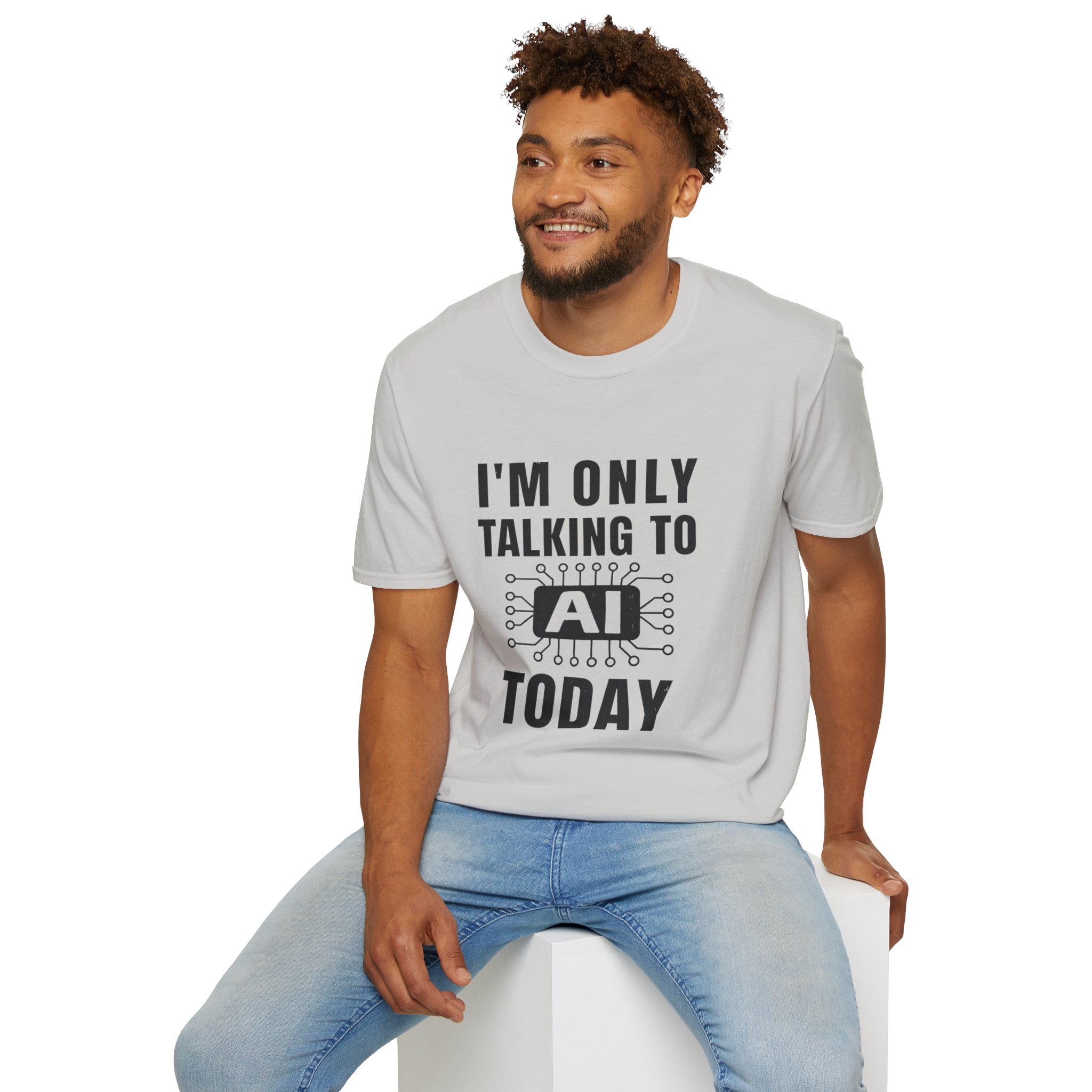 I'm Only Talking to AI Today Tee | Funny Introvert Tech Shirt - Image 35