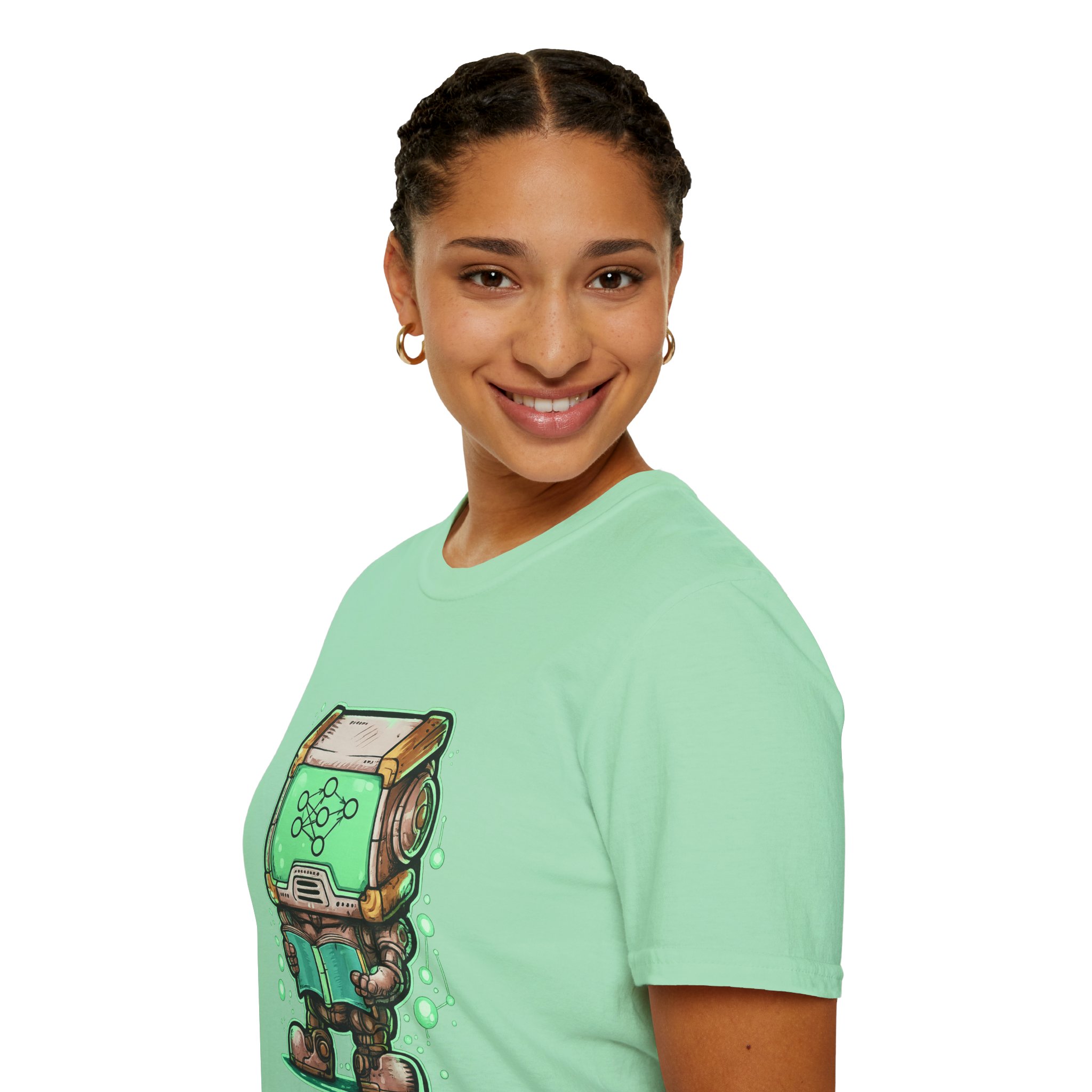 AI Robot Reading Tee | Neural Network Shirt for ML Engineers - Image 77