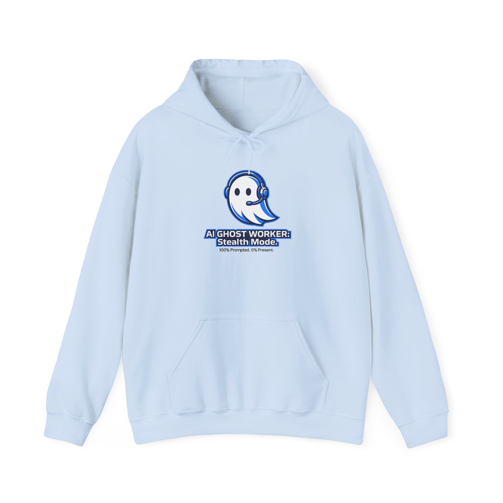 AI Ghost Worker Stealth Mode – 100% Prompted 0% Present Funny Hoodie - Image 61