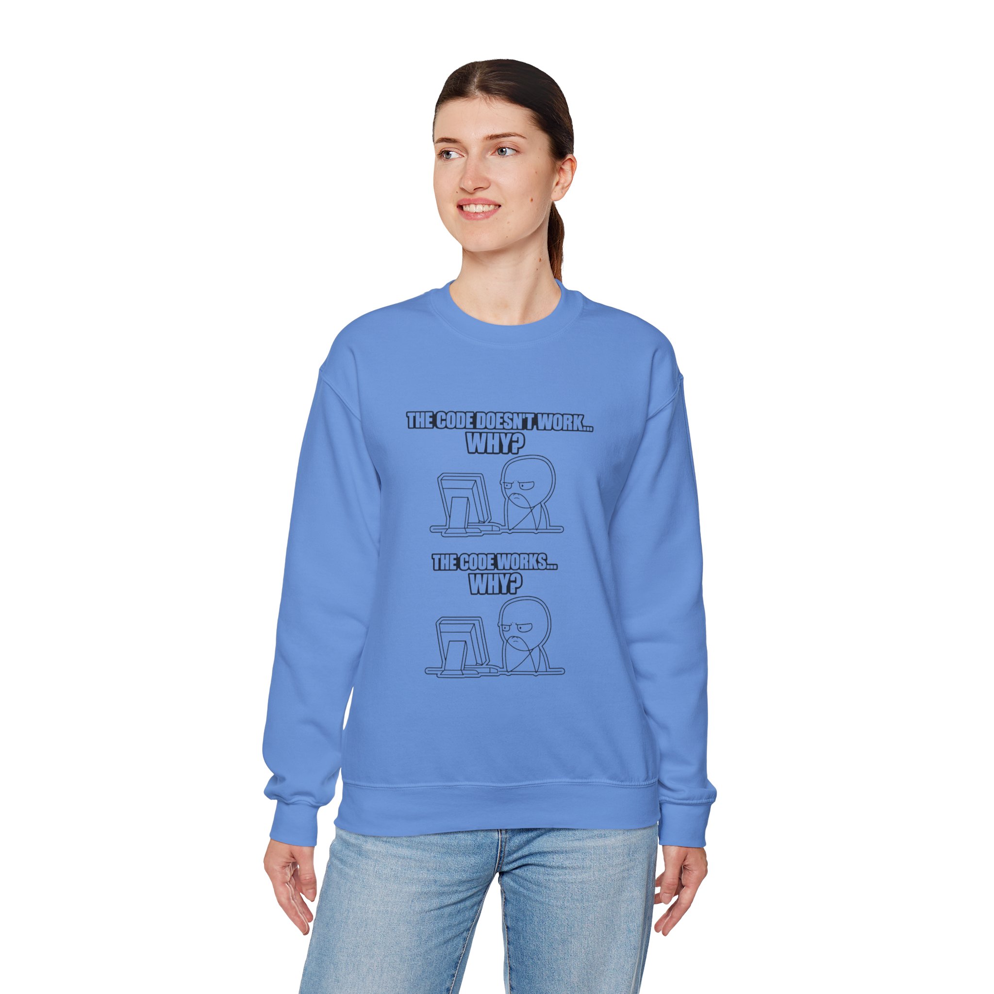 Now That Is a Powerful Cat — AI Meme Sweatshirt for Developers & Tech Fans - Image 70