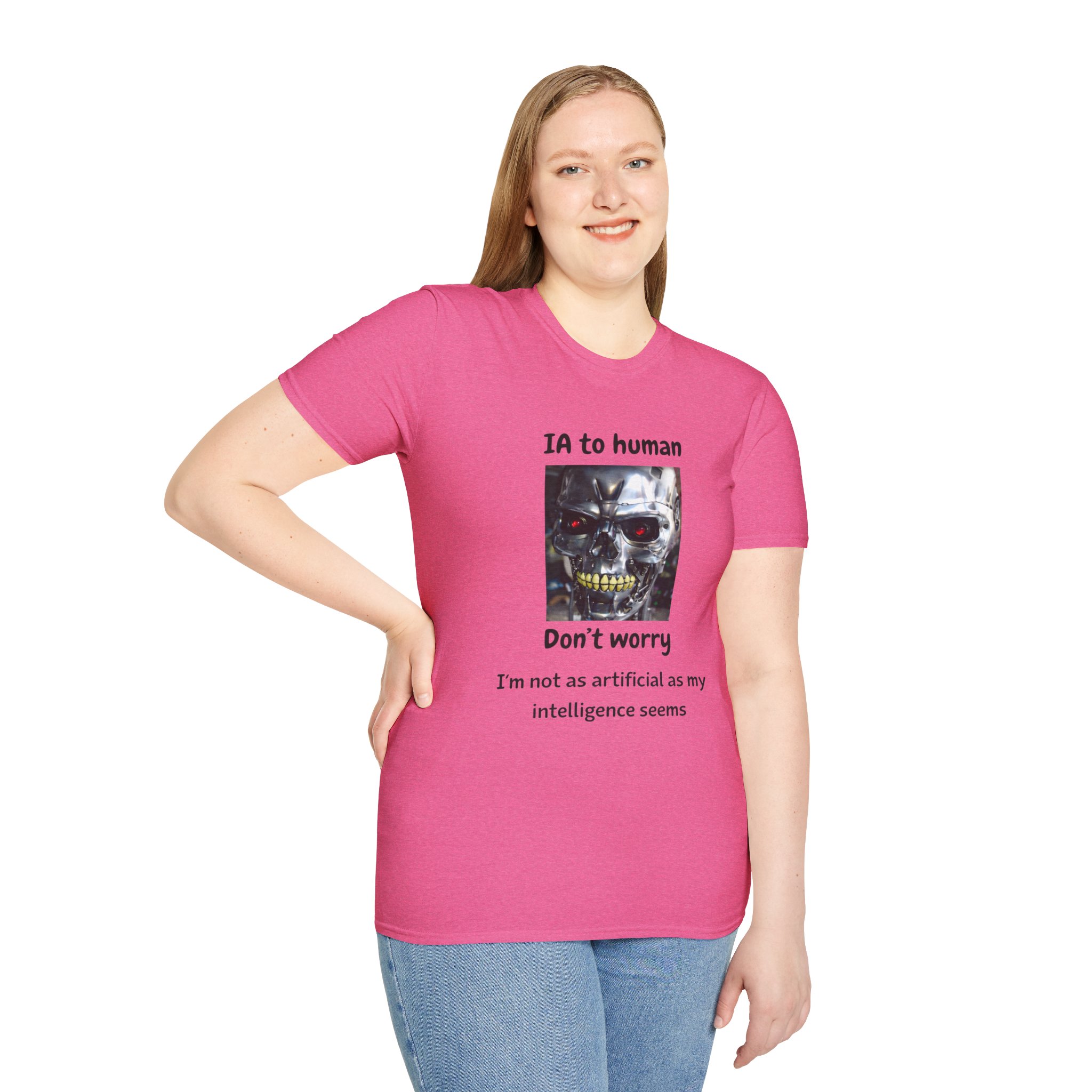 IA to Human Don't Worry — Funny AI Humor T-Shirt for Tech & Developers - Image 126