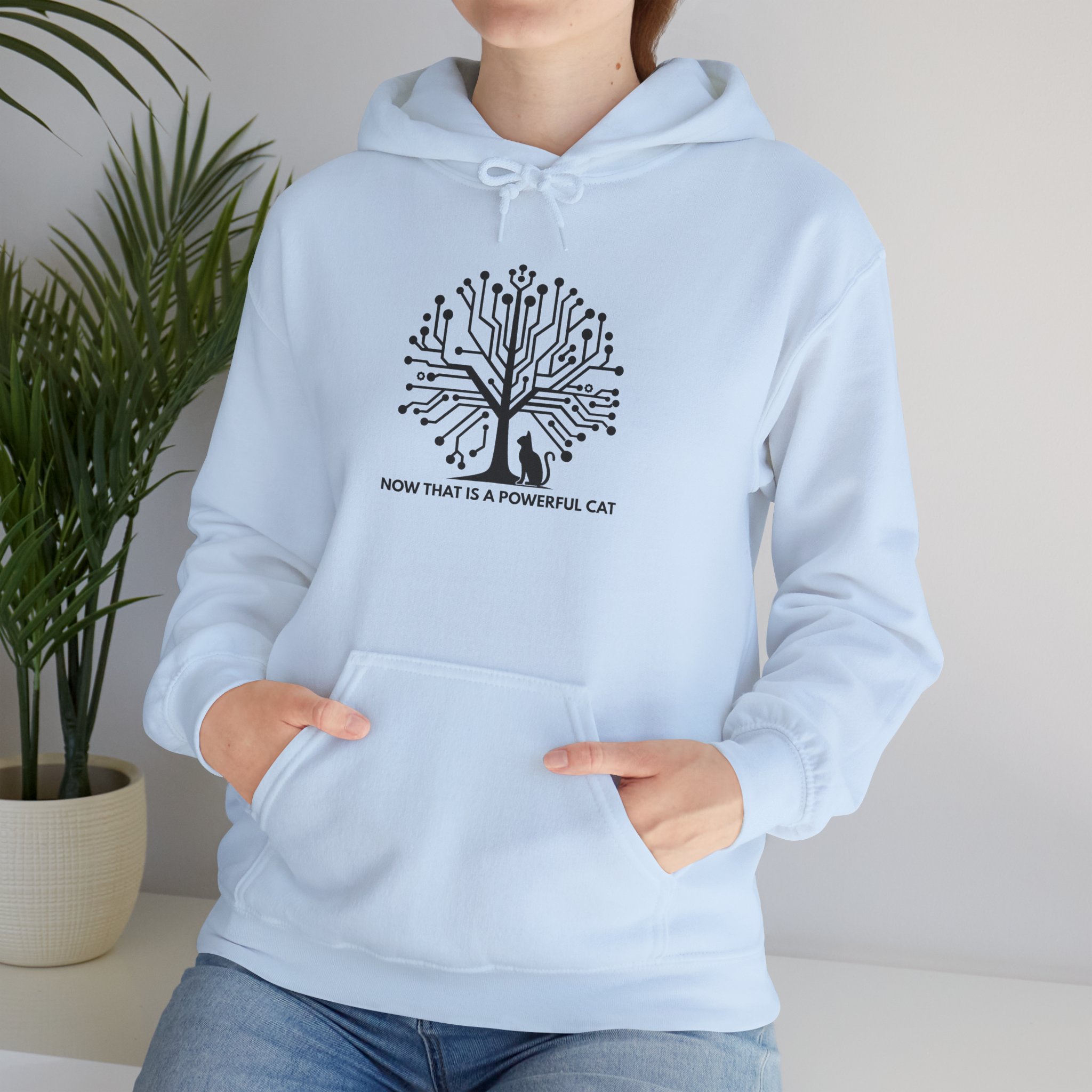 Neural Tree Cat Hoodie | AI Nature Pullover for Developers & Cat Lovers - Image 80