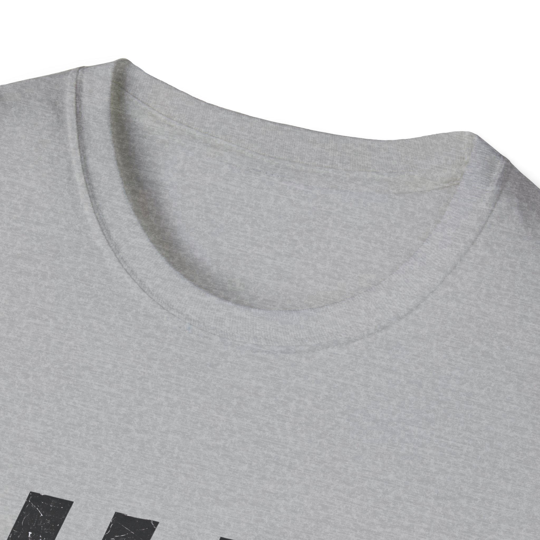 #AI Distressed Dark Minimalist Artificial Intelligence Graphic T-Shirt - Image 4