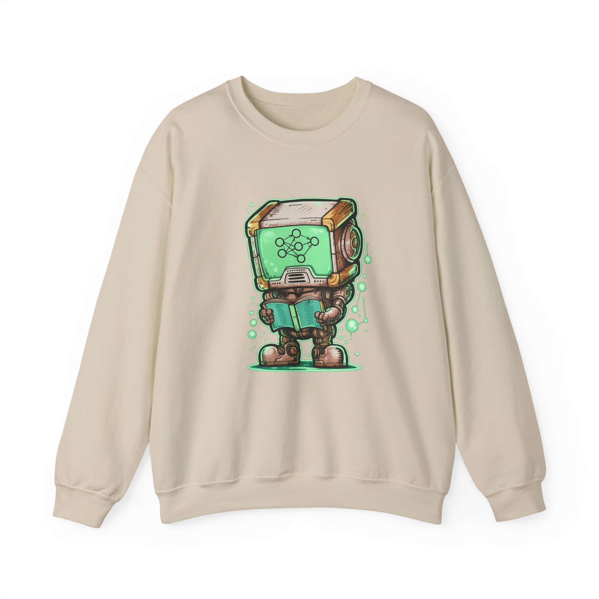 AI Robot Reading Sweatshirt | Neural Network Hoodie for ML Engineers - Image 29