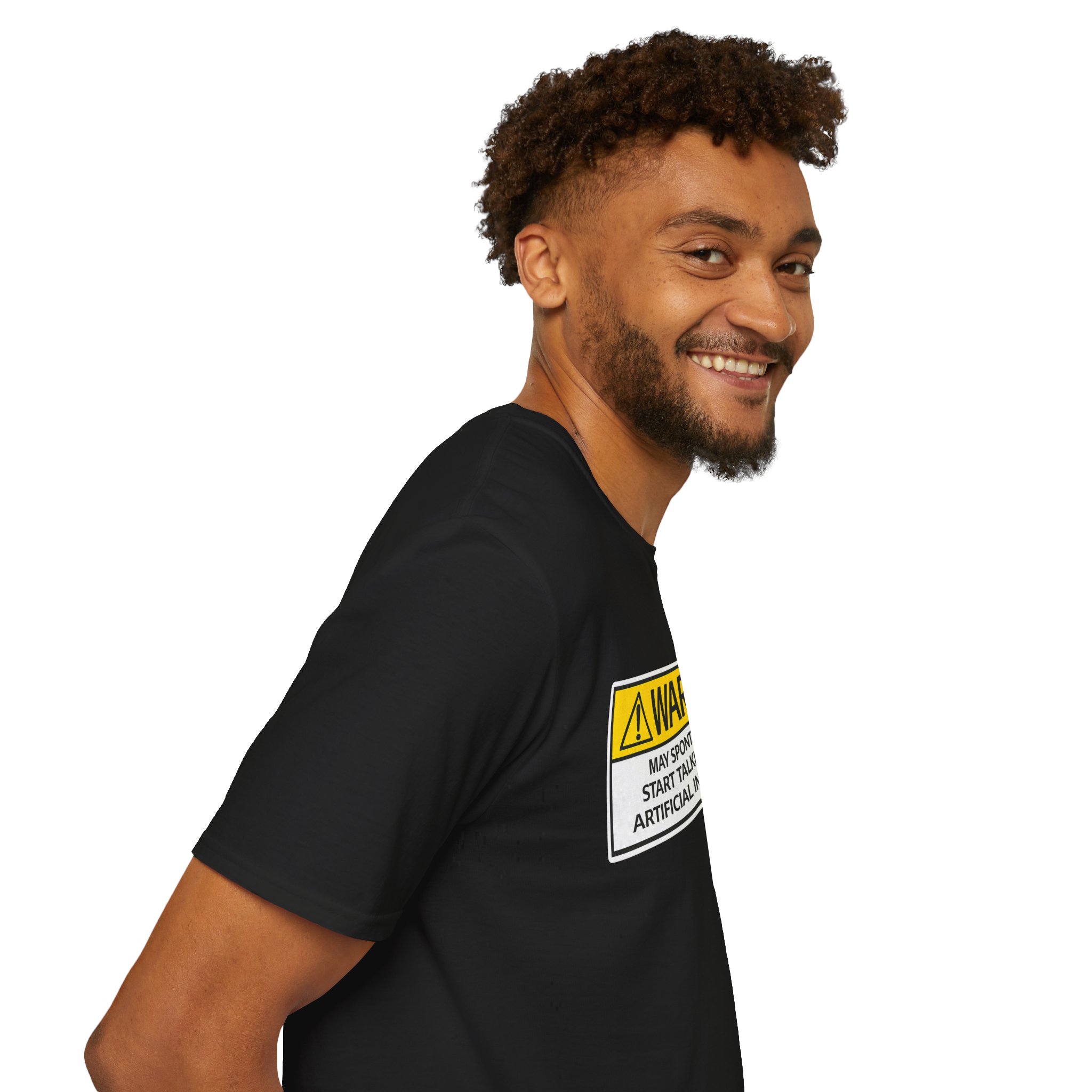 Warning May Talk About AI Tee | Funny Artificial Intelligence Shirt - Image 25
