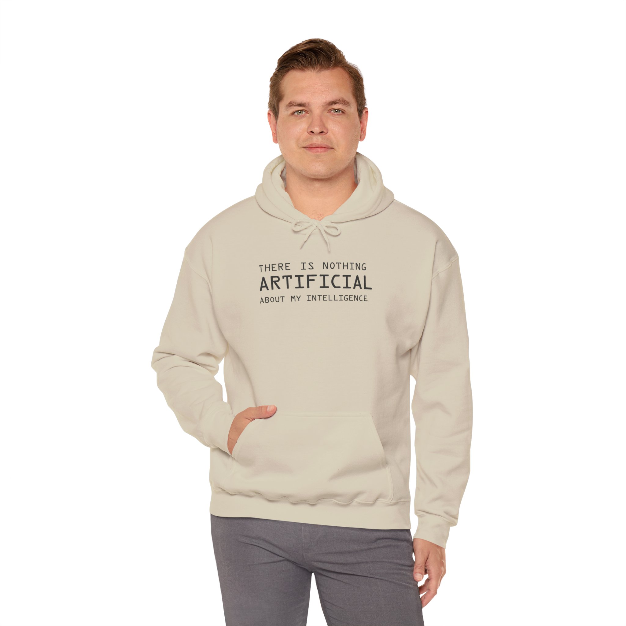 There Is Nothing Artificial About My Intelligence – Funny AI Hoodie - Image 10