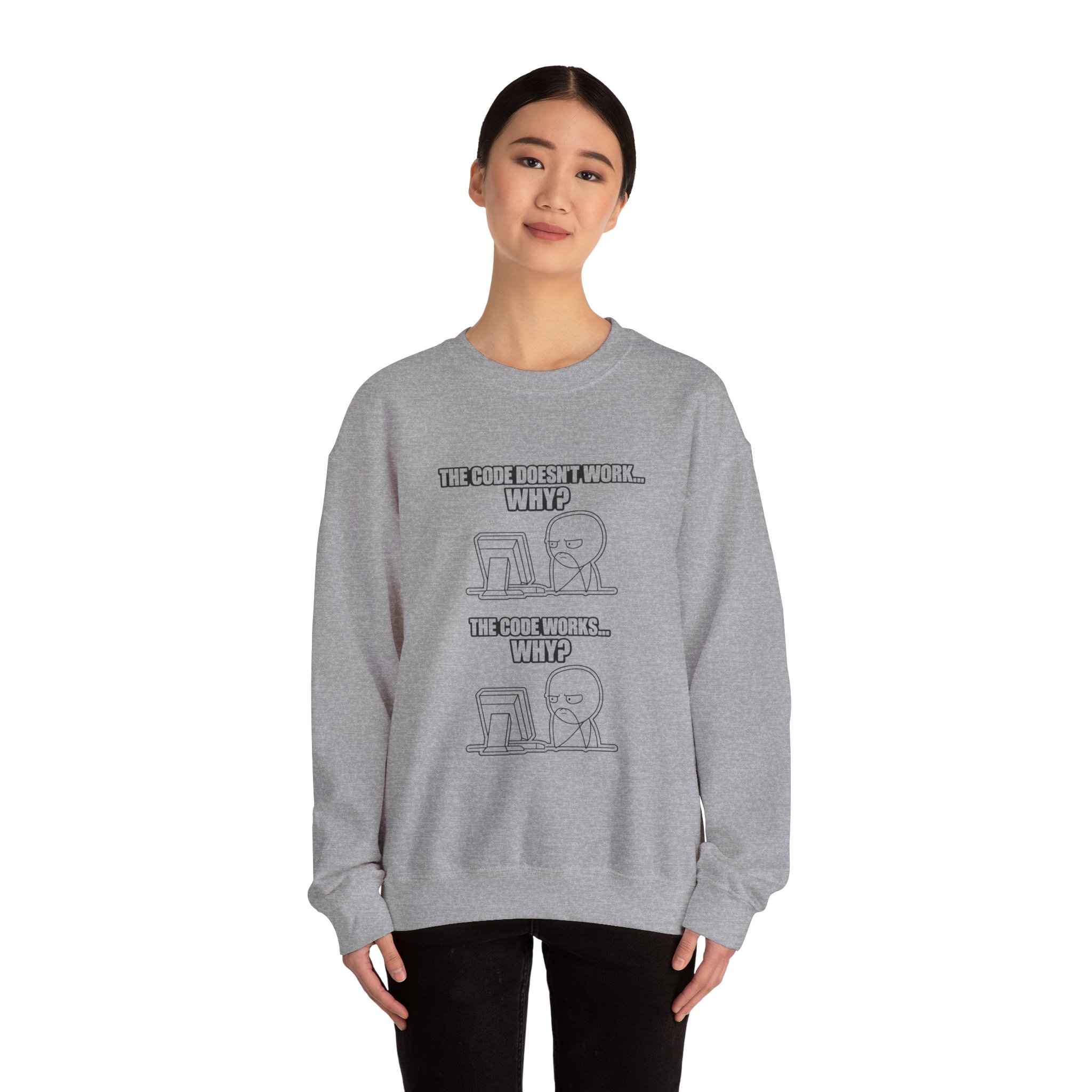 Now That Is a Powerful Cat — AI Meme Sweatshirt for Developers & Tech Fans - Image 49